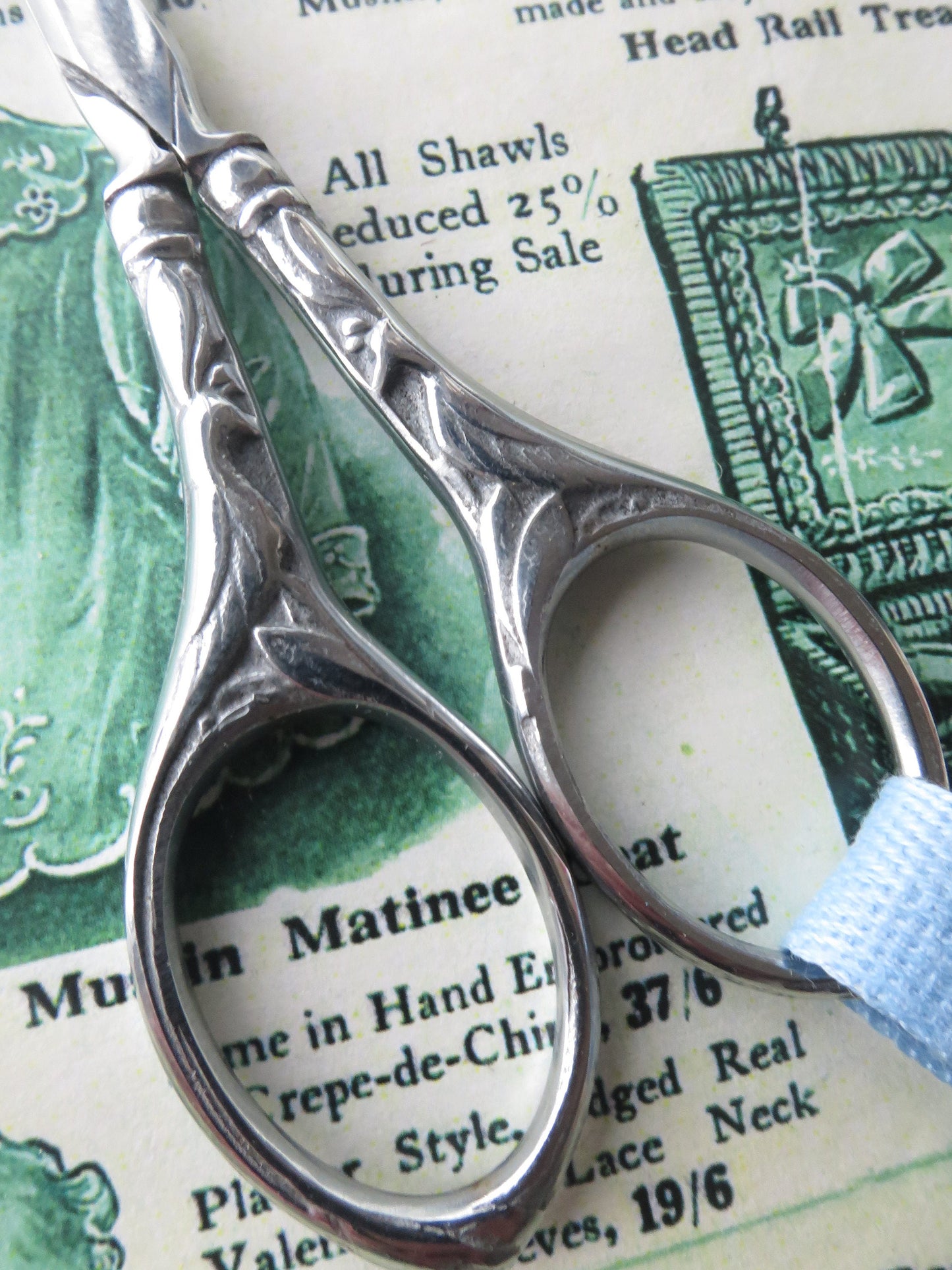 Sajou Peacock Hand Paired Embroidery Scissors- Gilded or Chrome