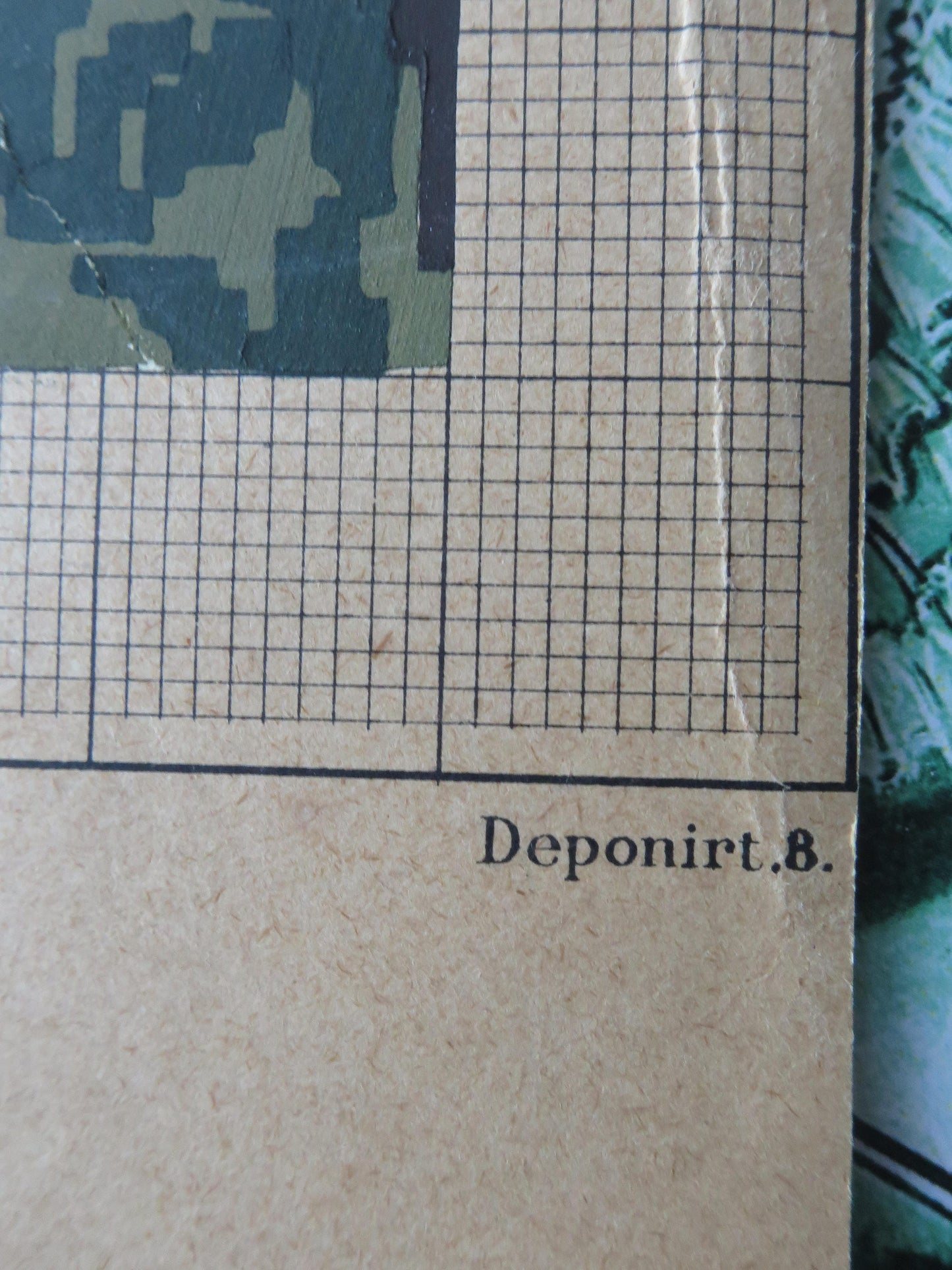 Antique Hand Painted Berlin Woolwork Embroidery Chart- Scenic View