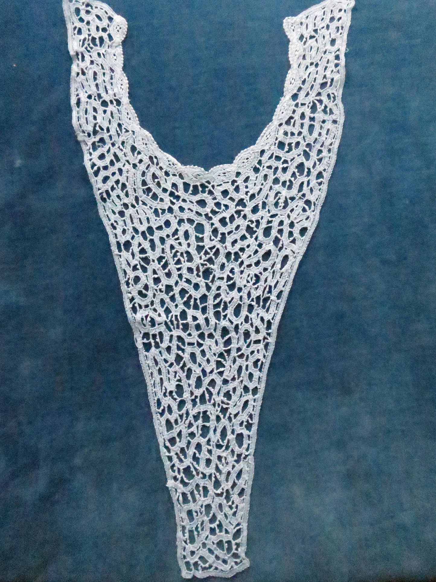 Antique Edwardian Handmade Tape Lace Dress Front