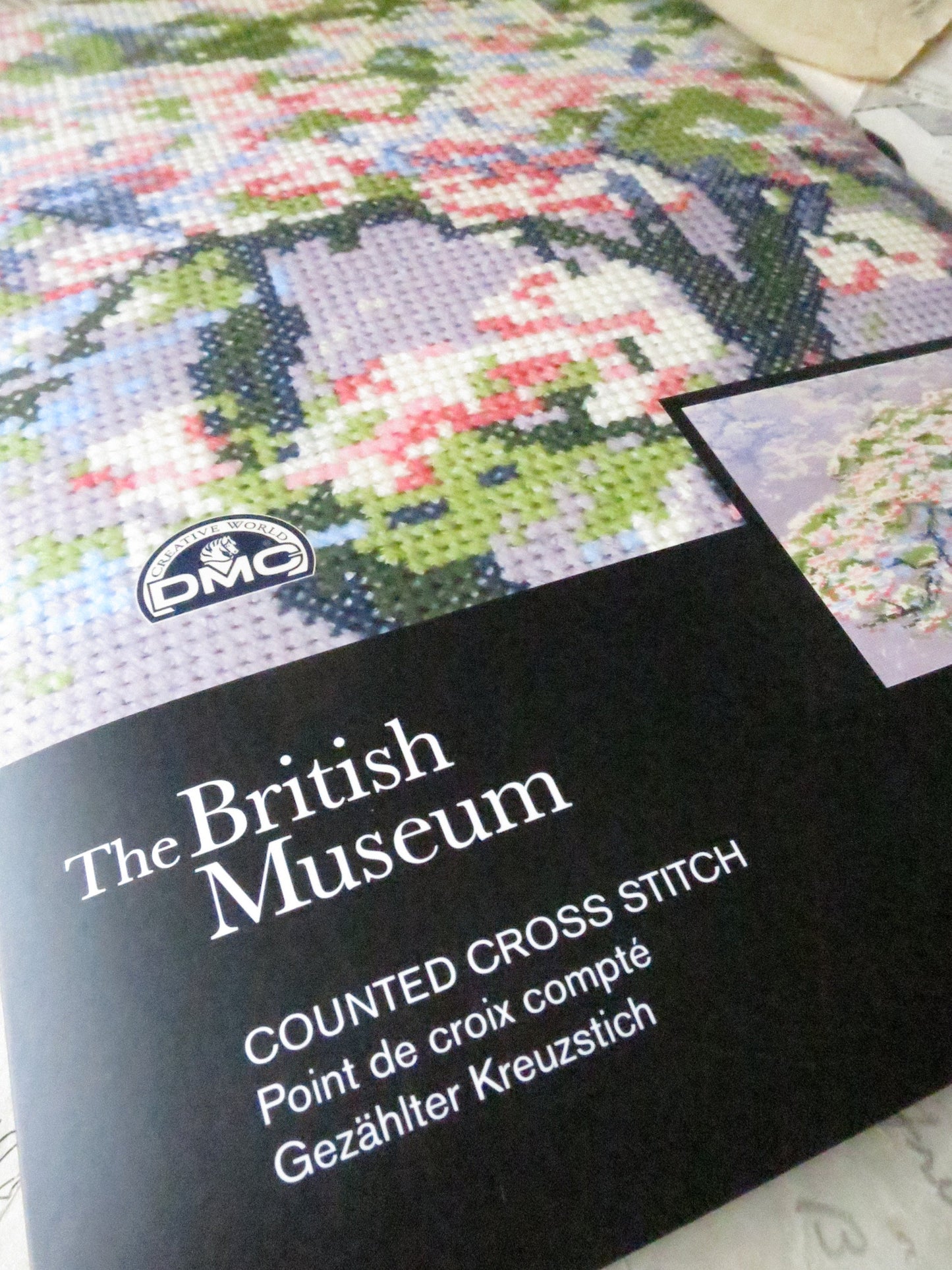 The British Museum 'A Tree in Blossom' William Giles- Cross Stitch Embroidery Kit