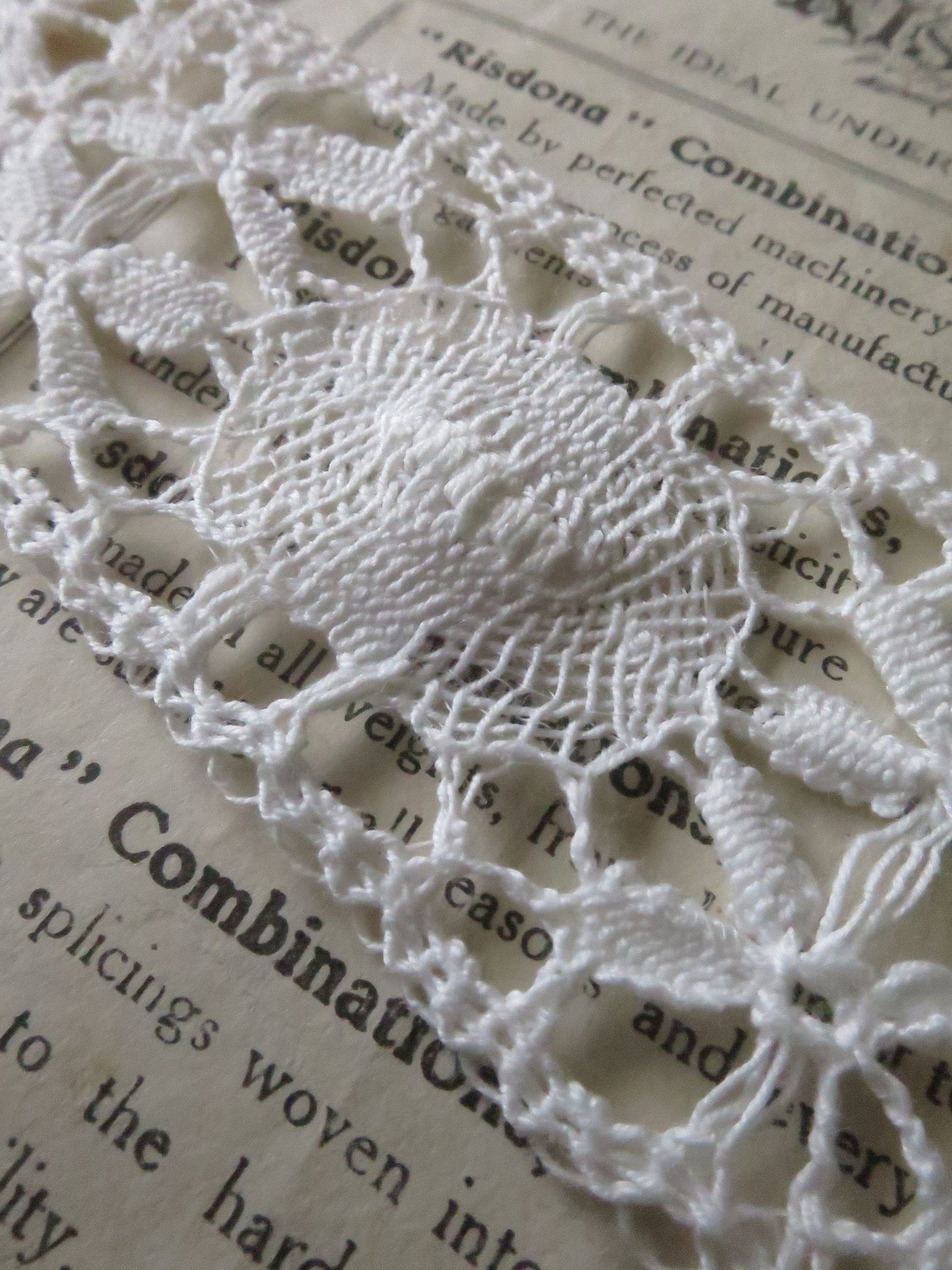 Off White English Nottingham Cluny Lace- Torchon Ovals & Raised Spots- Insertion- 4.3 cm