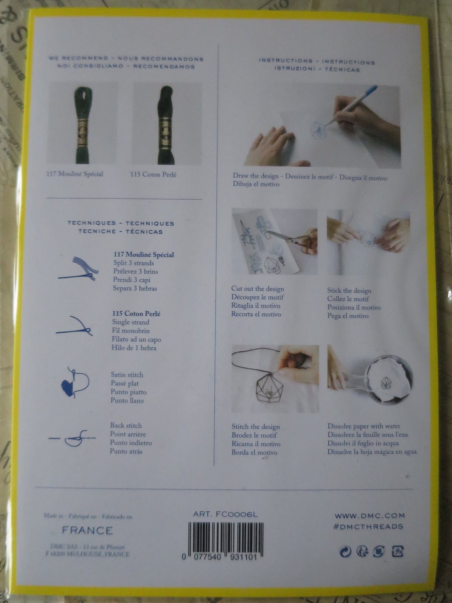 Create Your Own Embroidery Designs- Blank Magic Paper