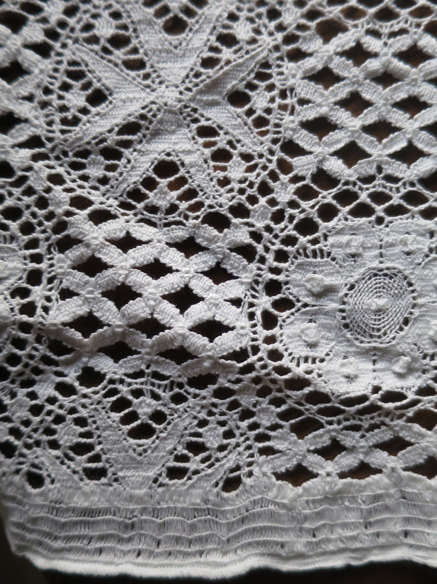 White English Nottingham Liturgical Ecclesiastical Lace Fabric- 140 cm Wide- Sold by the 1/2 Meter