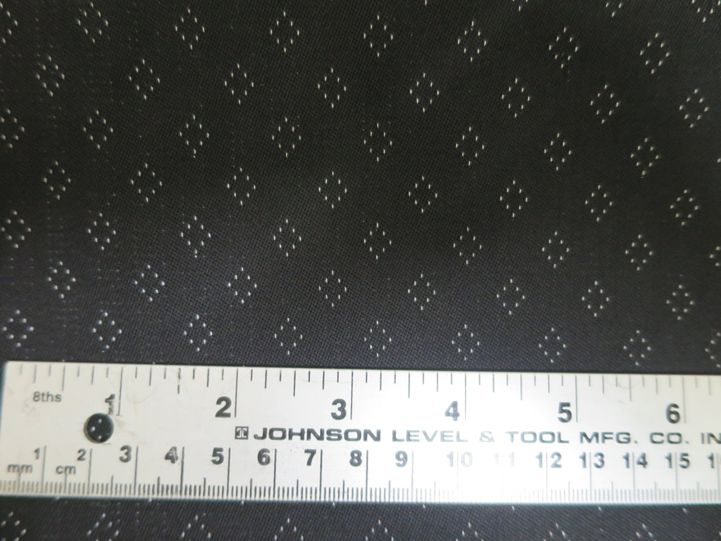 Reversible Birdseye/ Patterned Stripe Wool Fabric- By the Meter