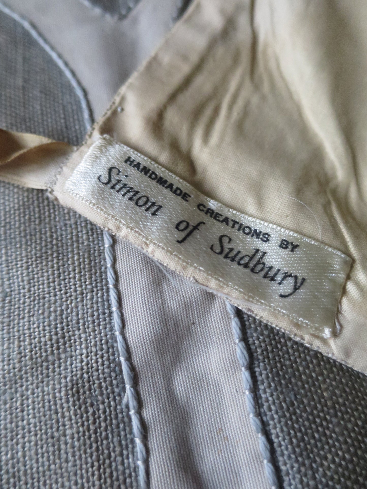 Vintage Hand Embroidered Applique Wall Hanging