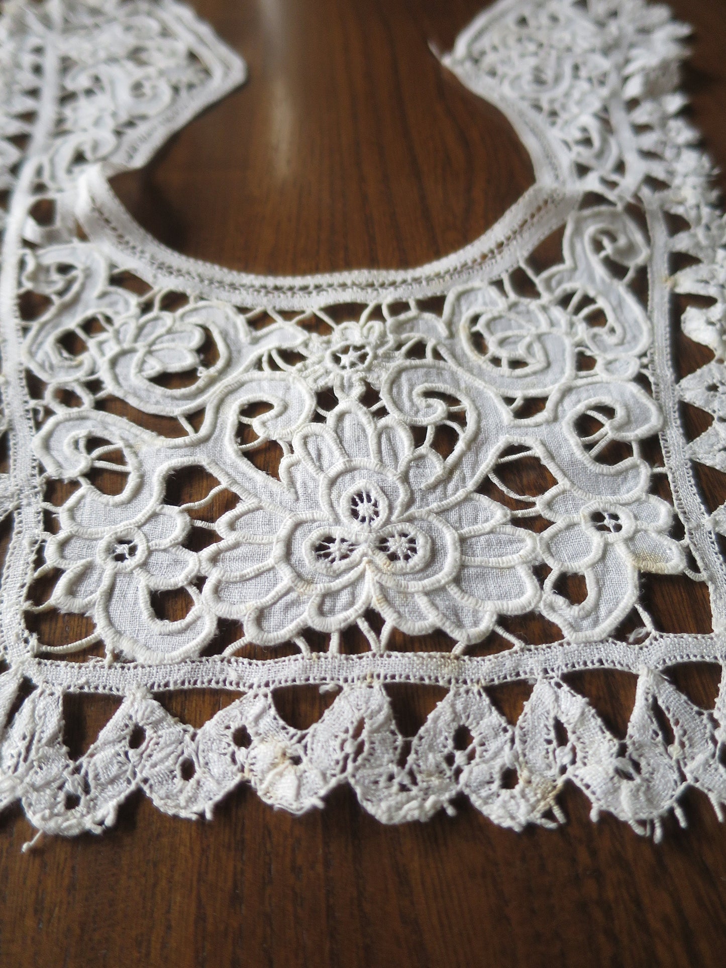 Antique Cutwork Hand Embroidered Collar