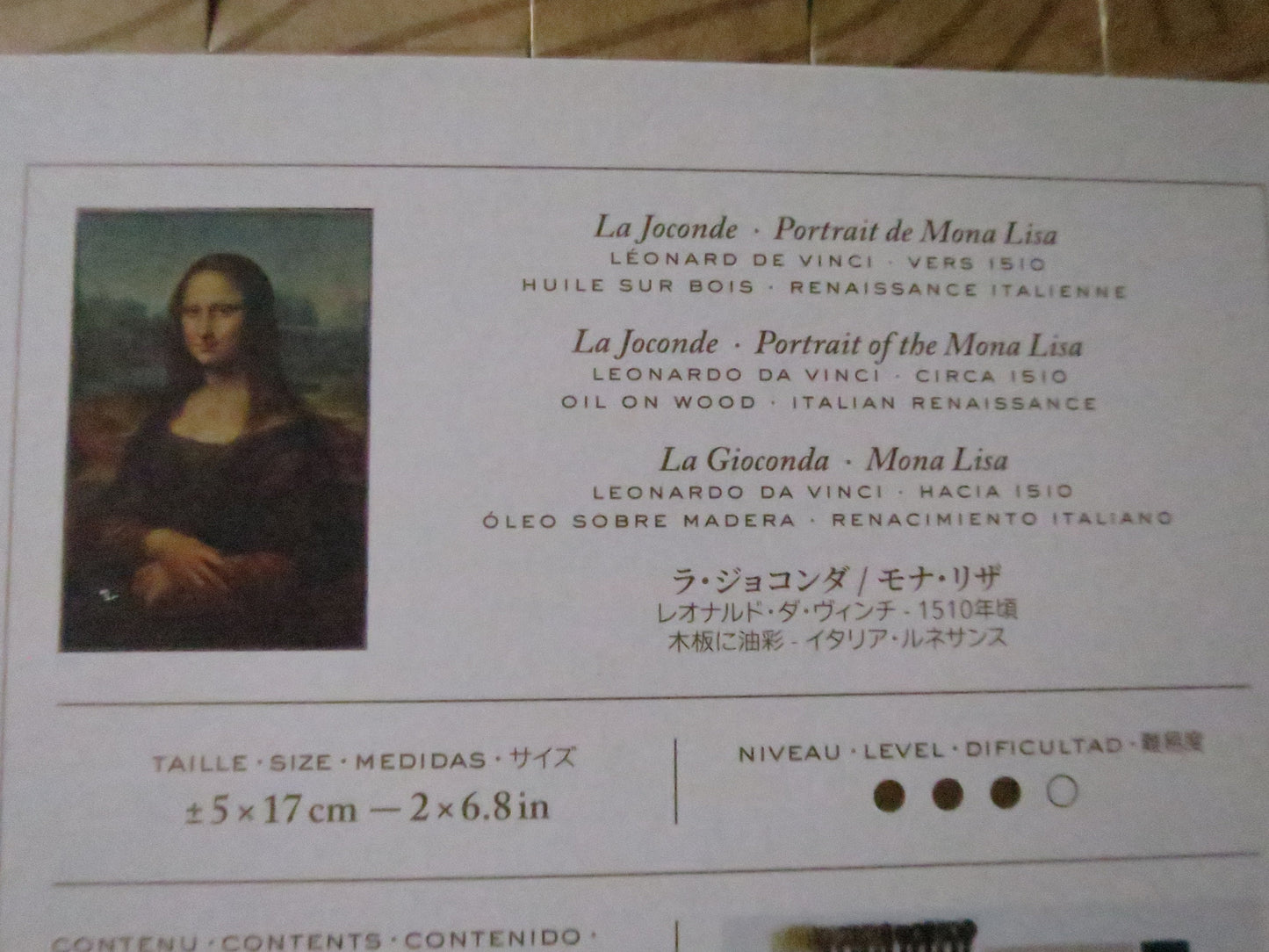 The Louvre Mona Lisa Leonardo Da Vinci Bookmark Cross Stitch Embroidery Kit