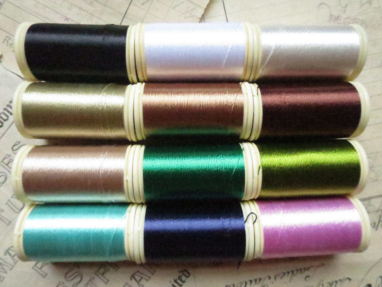 Sajou Boxed Set 12 Fil au Chinois Rayon Thread- Set No.1 Classic Tones