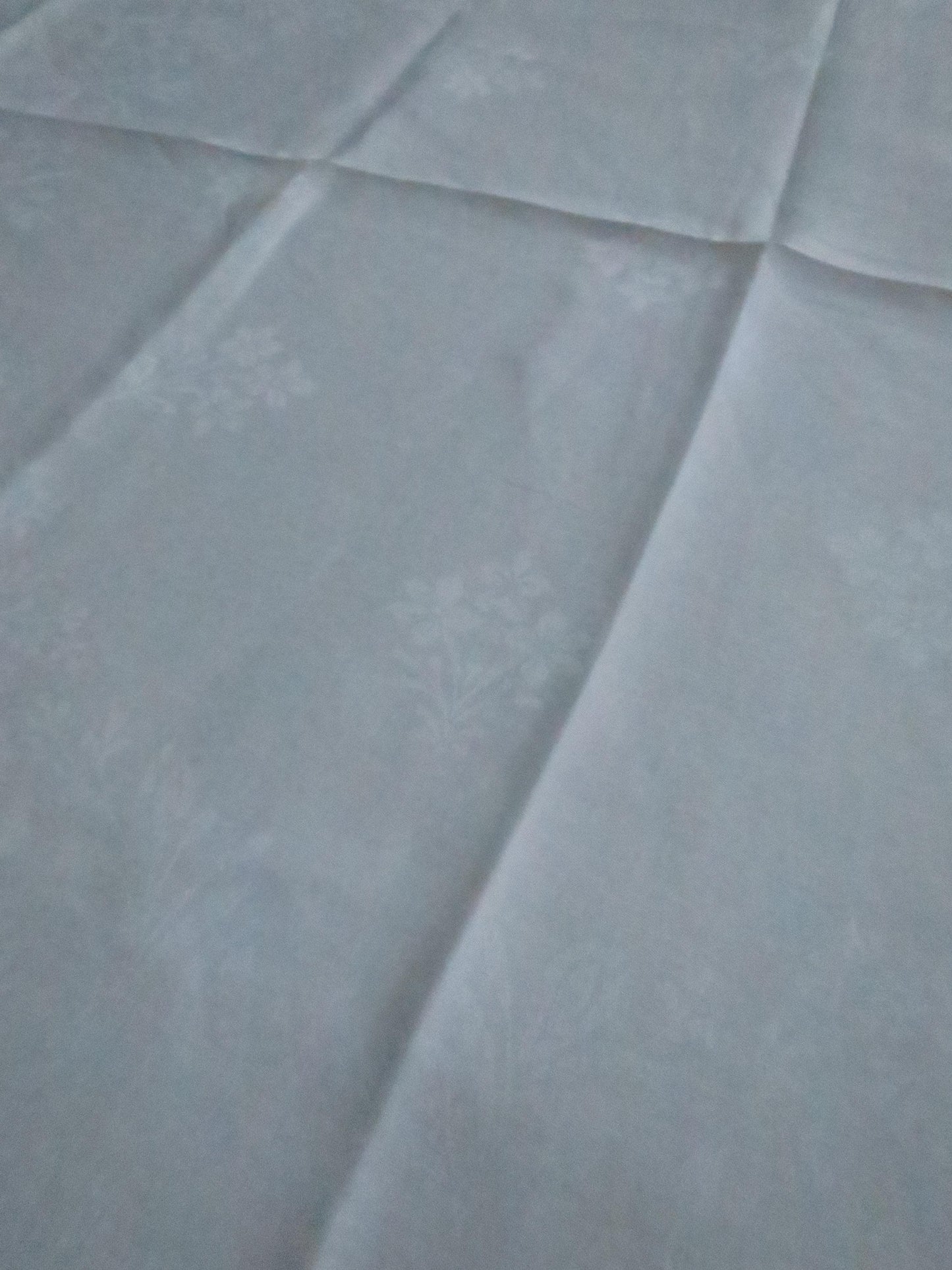 Antique Irish Linen Damask Table Cloth- Stylized Flowers- 196 x 197 cm/ 77 x 77.5 "