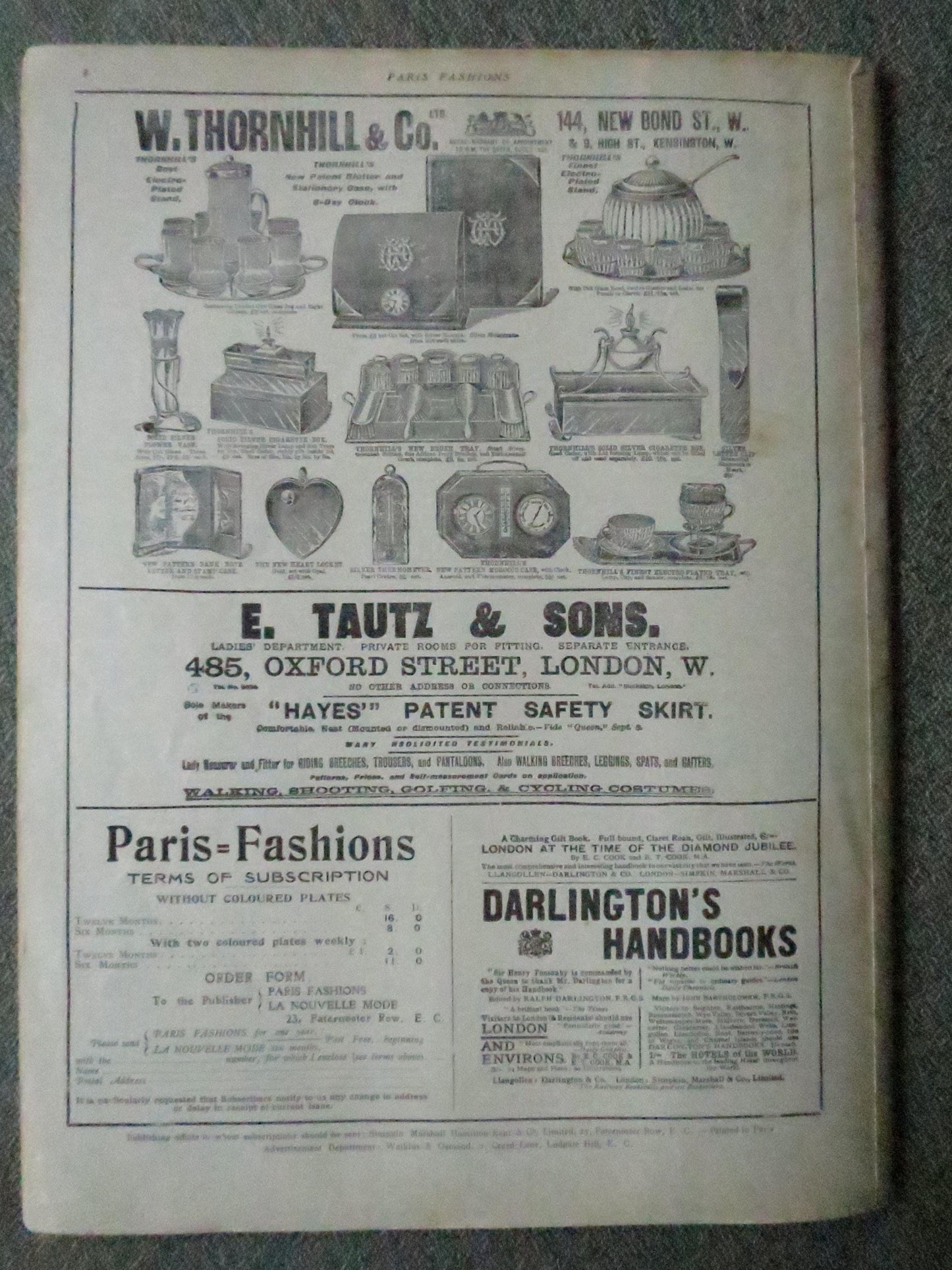 Antique Paris Fashions/ La Nouvelle Mode Magazine- September 21 1901