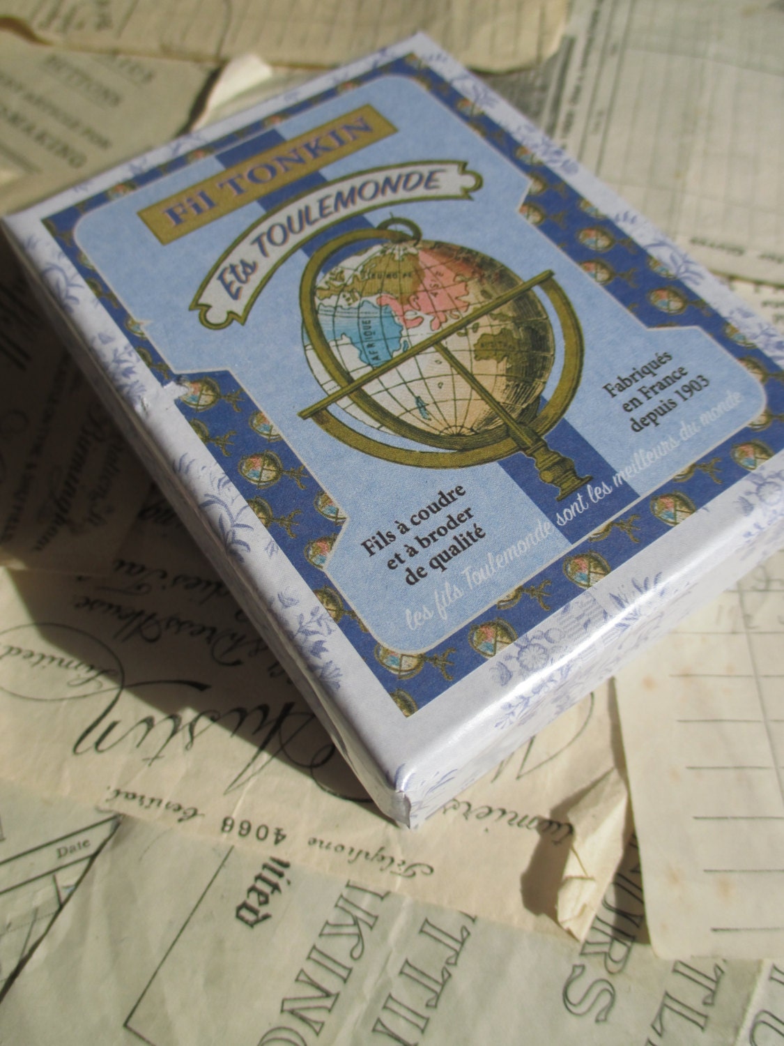 Sajou Boxed Set 12 Cards Tonkin Polyester & Lurex Embroidery Threads- Modern Colours