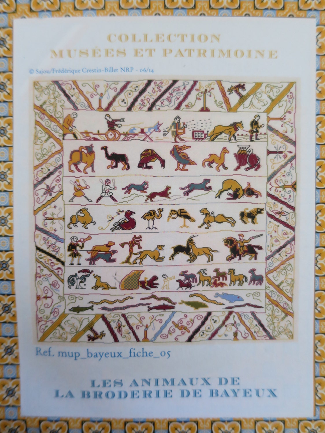 Sajou Museum & Heritage Bayeux Tapestry Embroidery Chart- Bayeux Animals