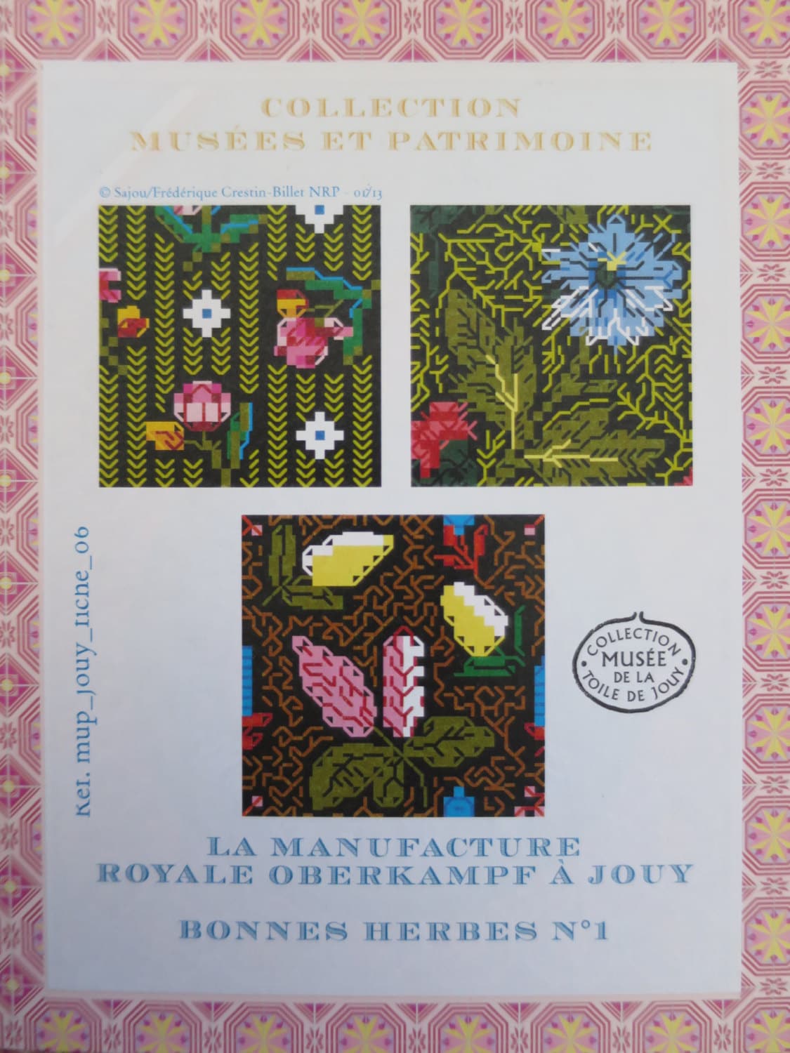 Sajou Museum & Heritage Toile du Jouy Embroidery Chart- Les Bonnes Herbes No.1