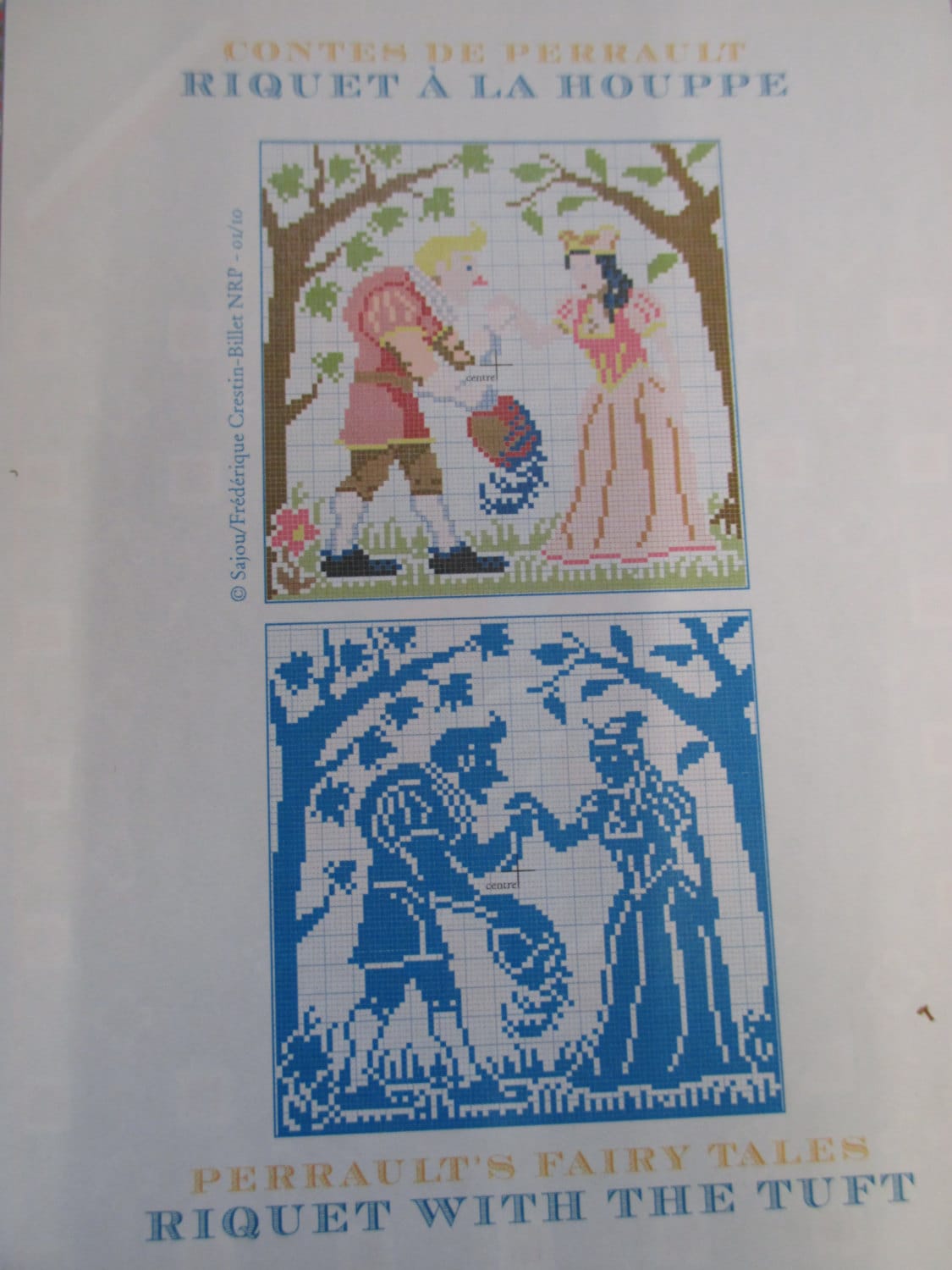 Sajou Perrault Fairy Tales Embroidery Chart- Riquet with the Tuft