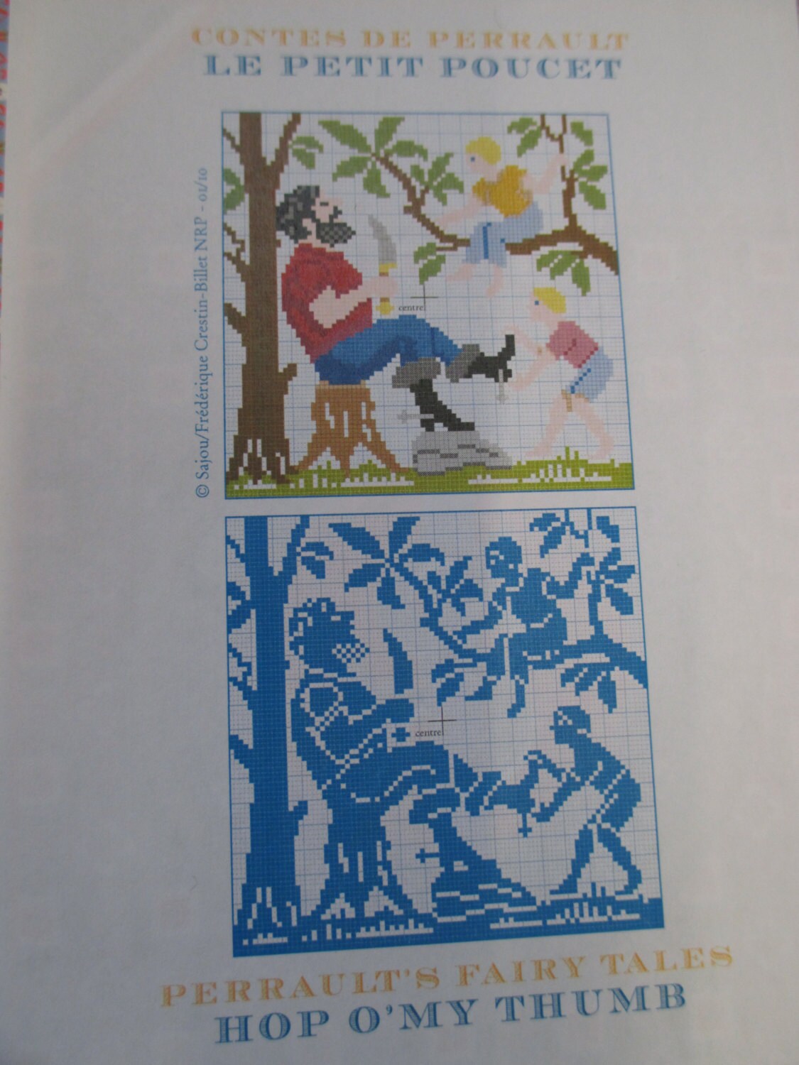 Sajou Perrault Fairy Tales Embroidery Chart- Hop O'My Thumb