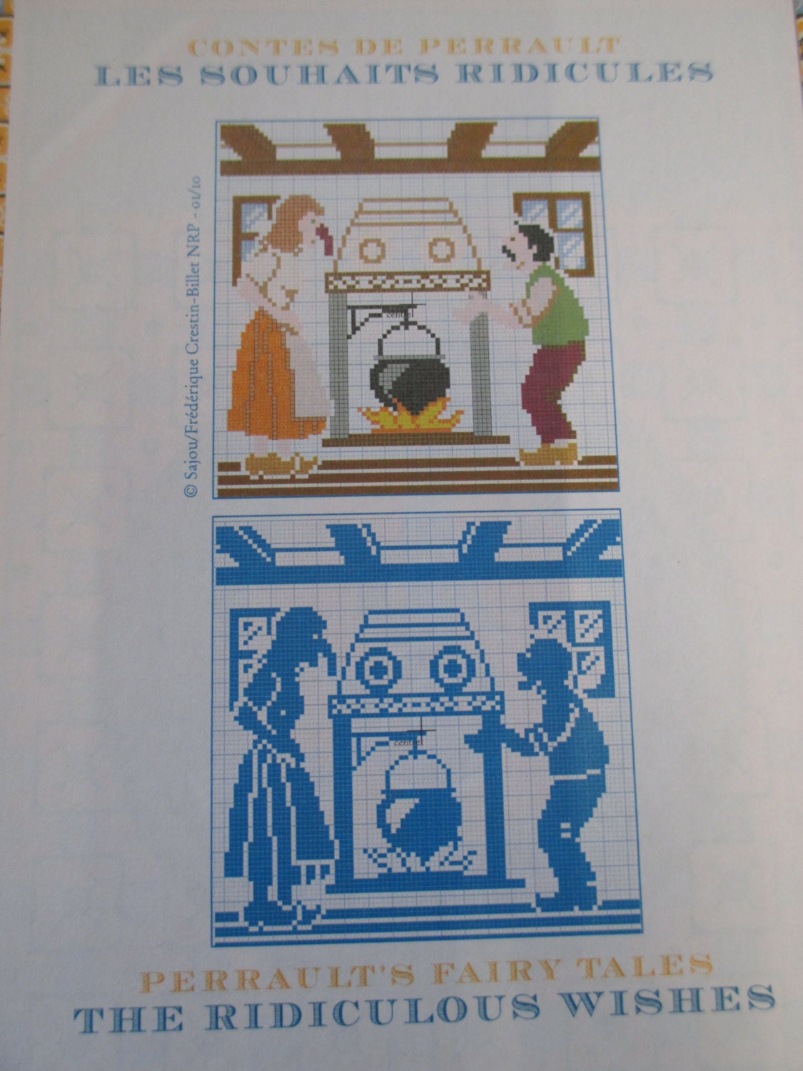 Sajou Perrault Fairy Tales Embroidery Chart- The Ridiculous Wishes