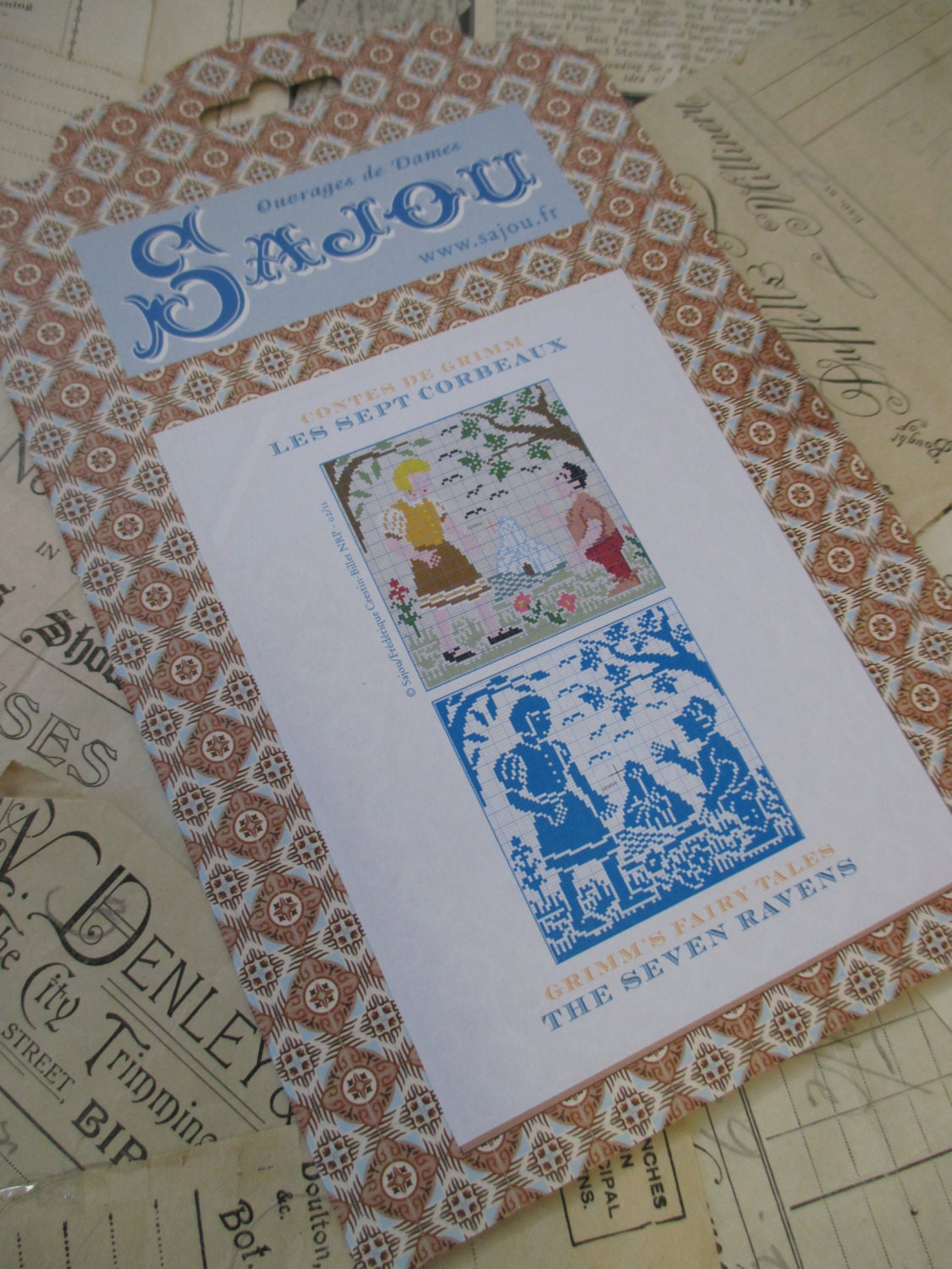 Sajou Grimm's Fairy Tales Embroidery Chart- The Seven Ravens