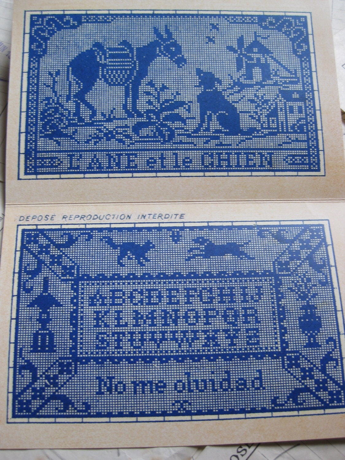 Sajou Mauve Cross Stitch Album 104- French Vintage Samplers