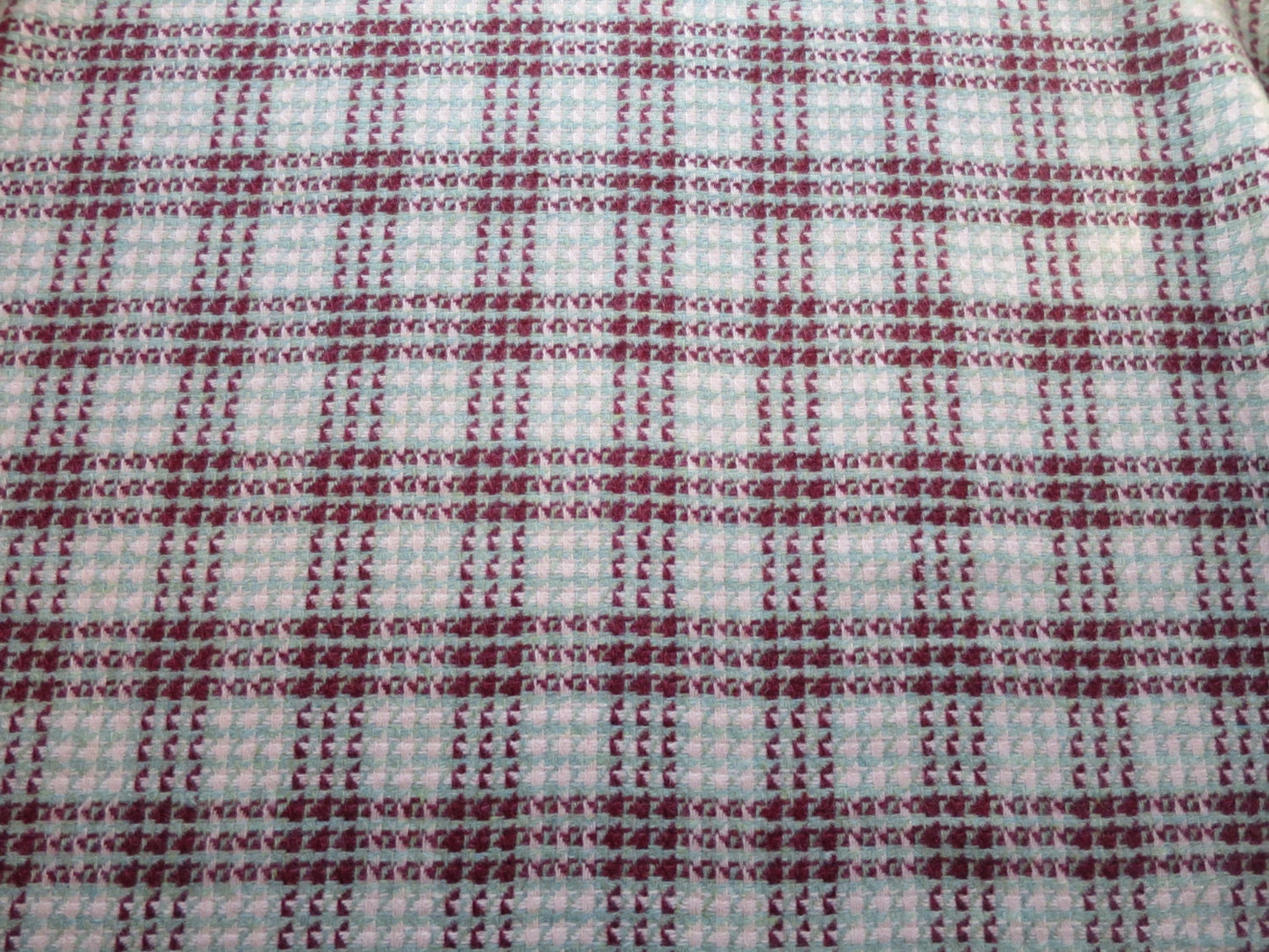 Scottish Tweed Wool Fabric- Patterned Check Tweed - By the Meter