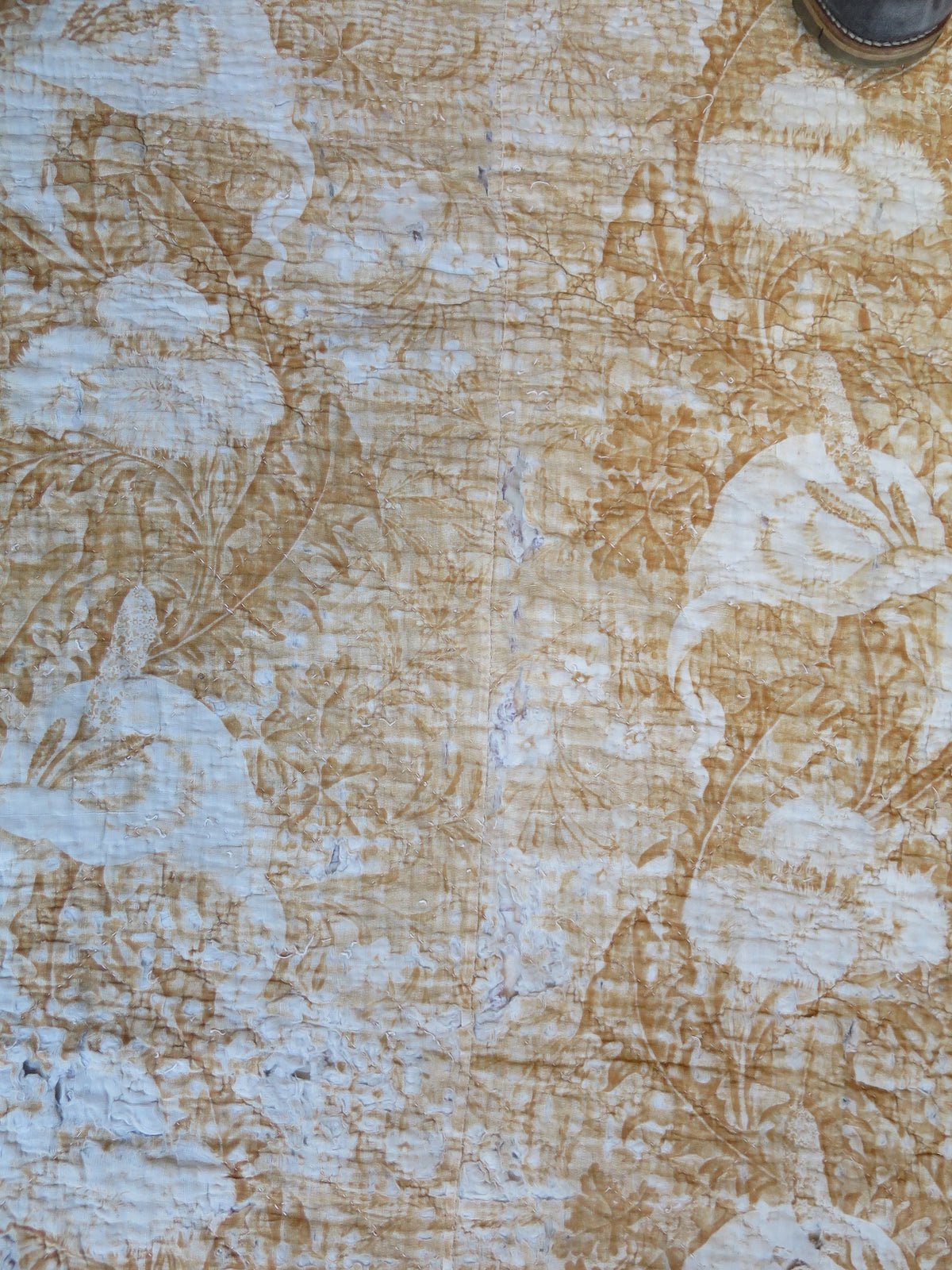 Area of wear on the part quilt's reverse