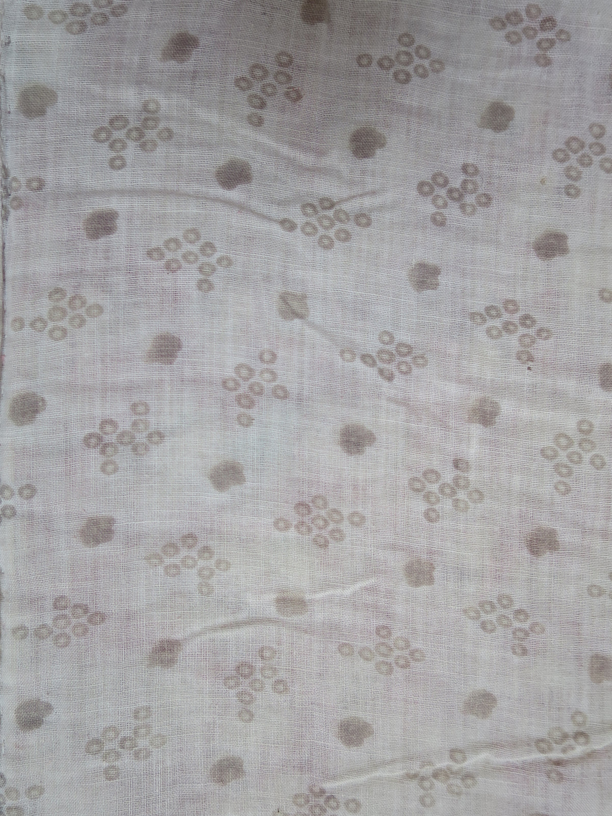 Overall print on the third backing layer of the quilt