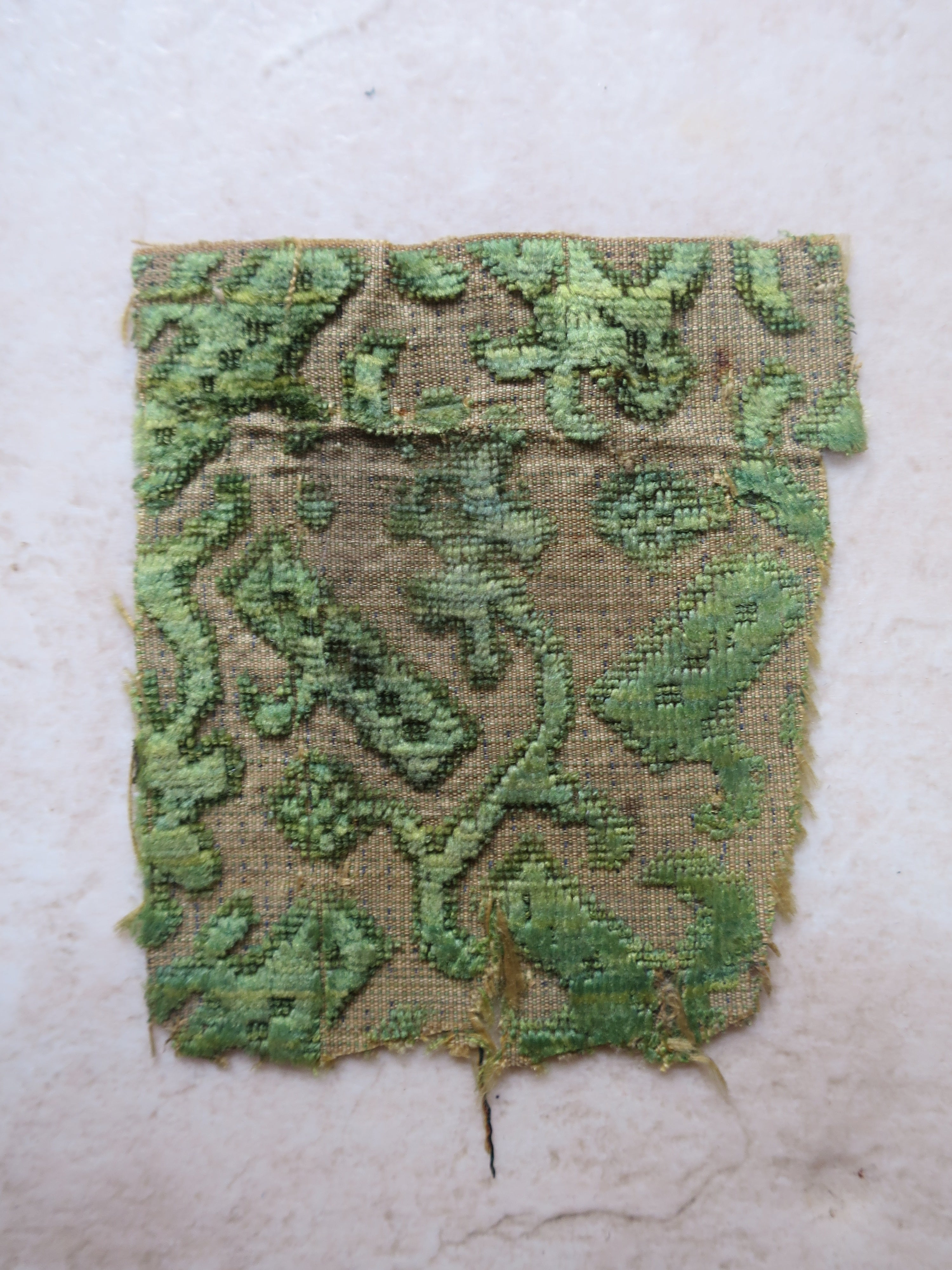 Italian Ciselé Silk Velvet Fragment, c. 1575–1625