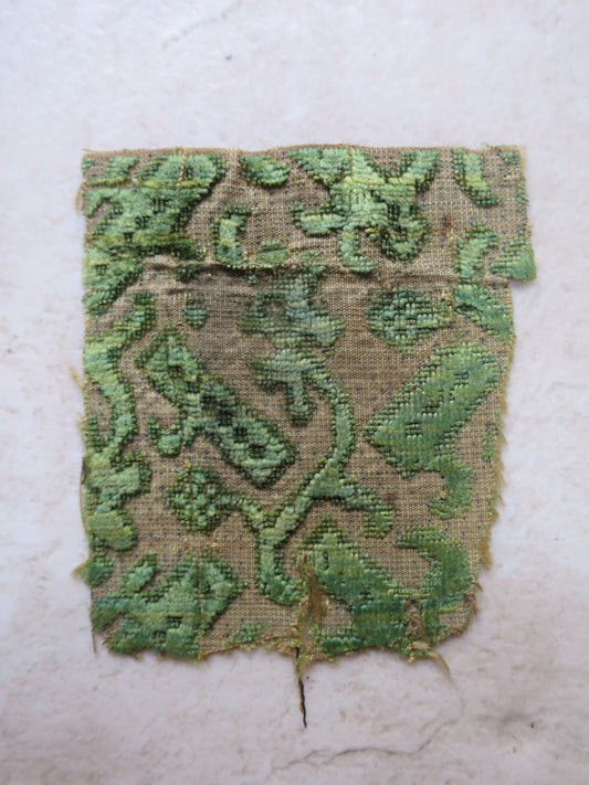 Italian Ciselé Silk Velvet Fragment, c. 1575–1625