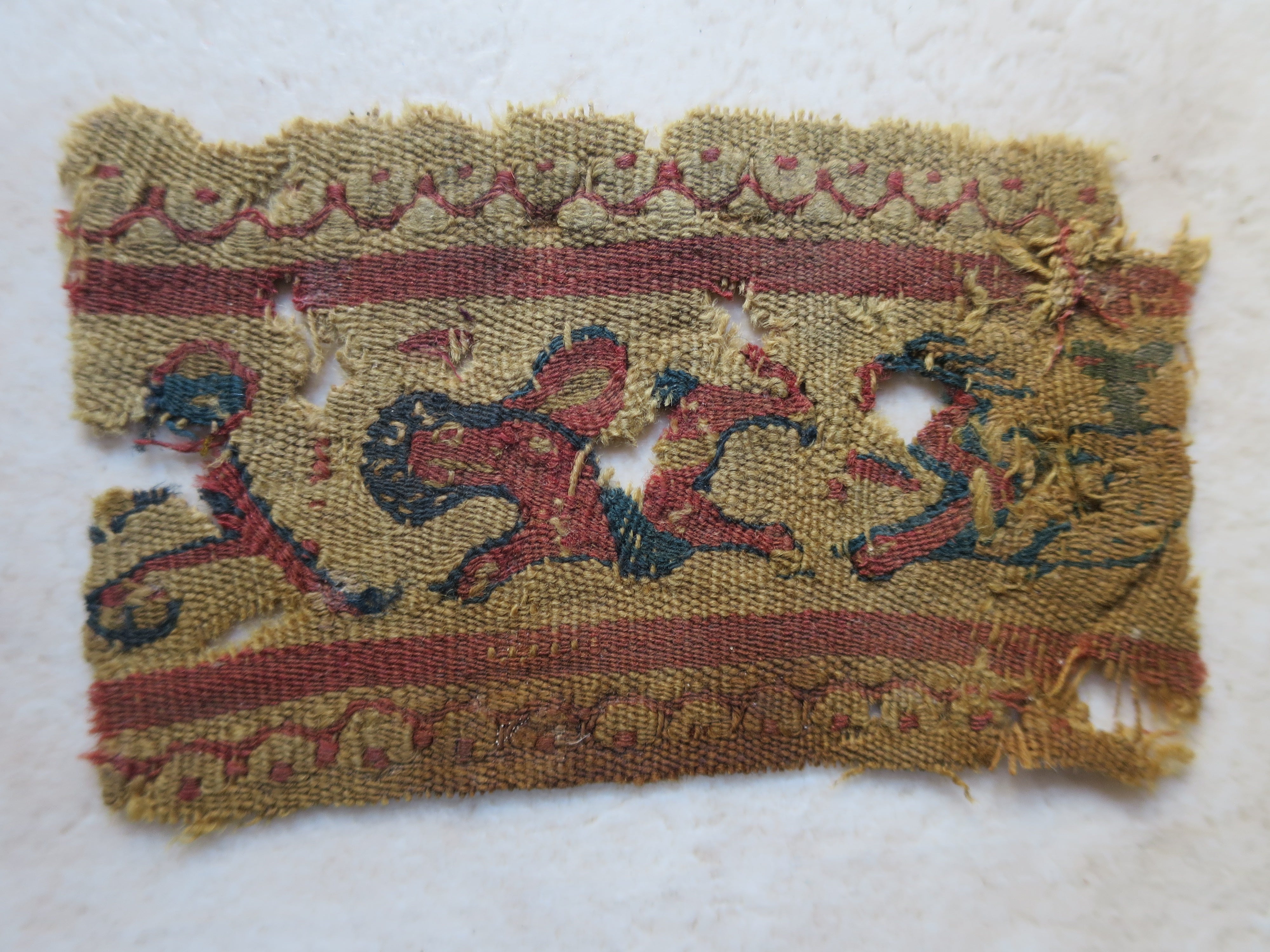 Coptic Figural Band Fragment Circa 650–750 AD
