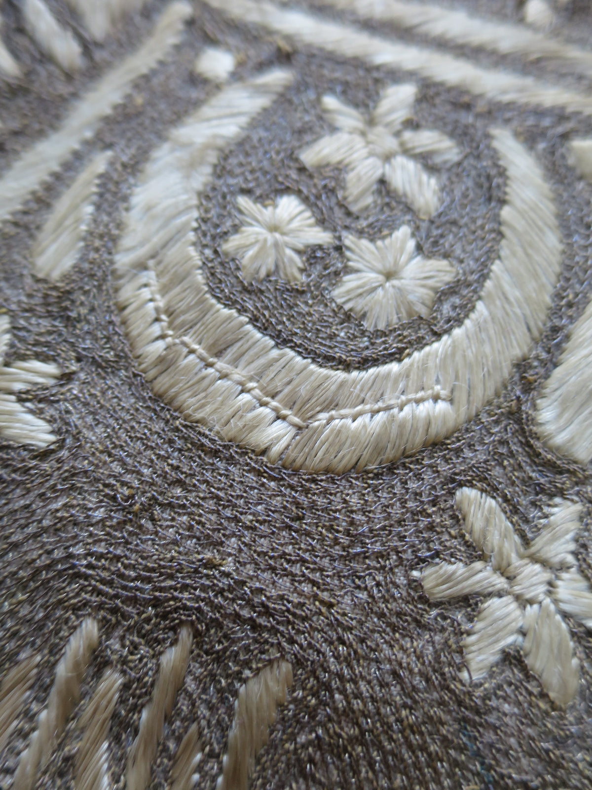 Ottoman Tughra Ceremonial Pouch with Maraş Embroidery & Metallic Needle Lace, c. 1880–1900