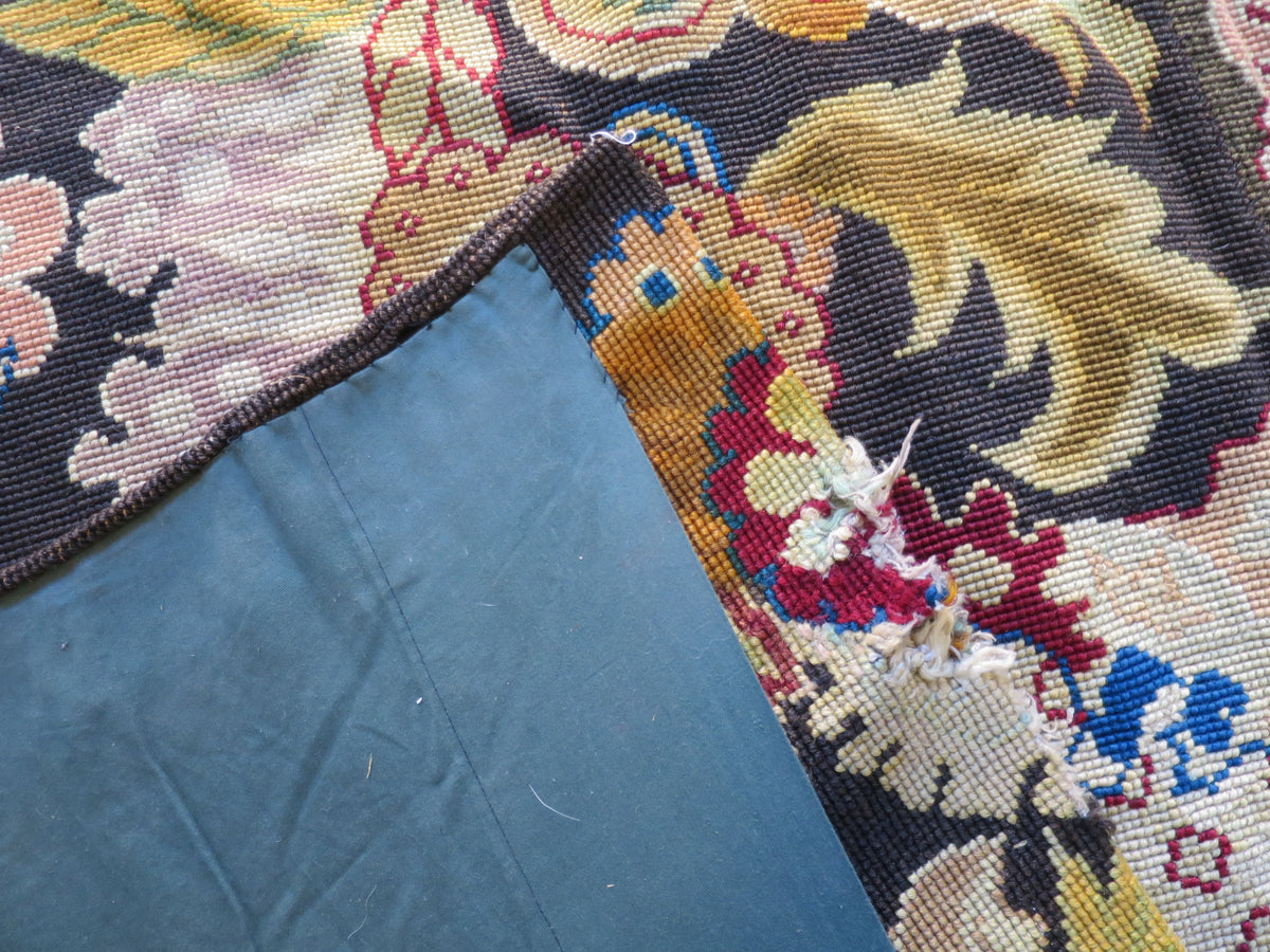 Two English Gros Point Needlework Panels, c. 1690–1702