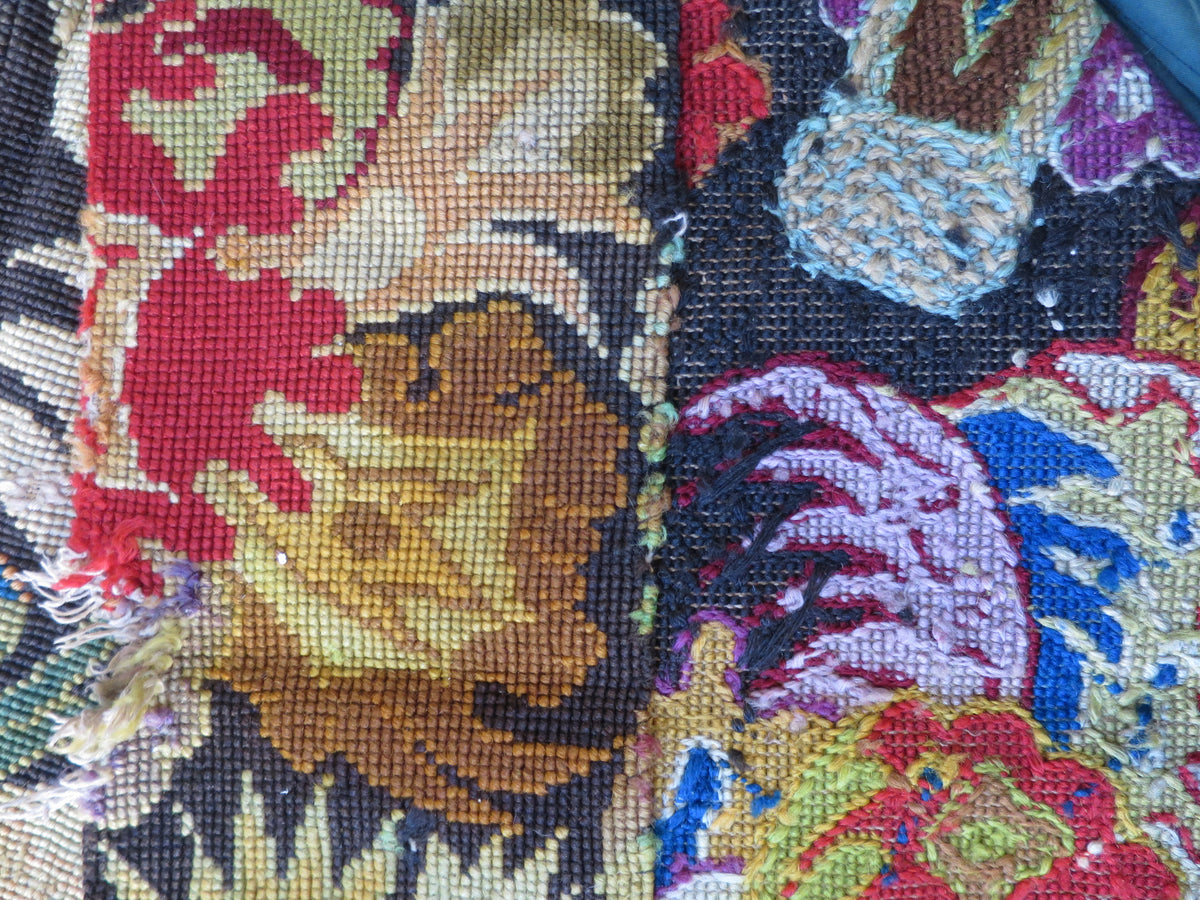 Two English Gros Point Needlework Panels, c. 1690–1702