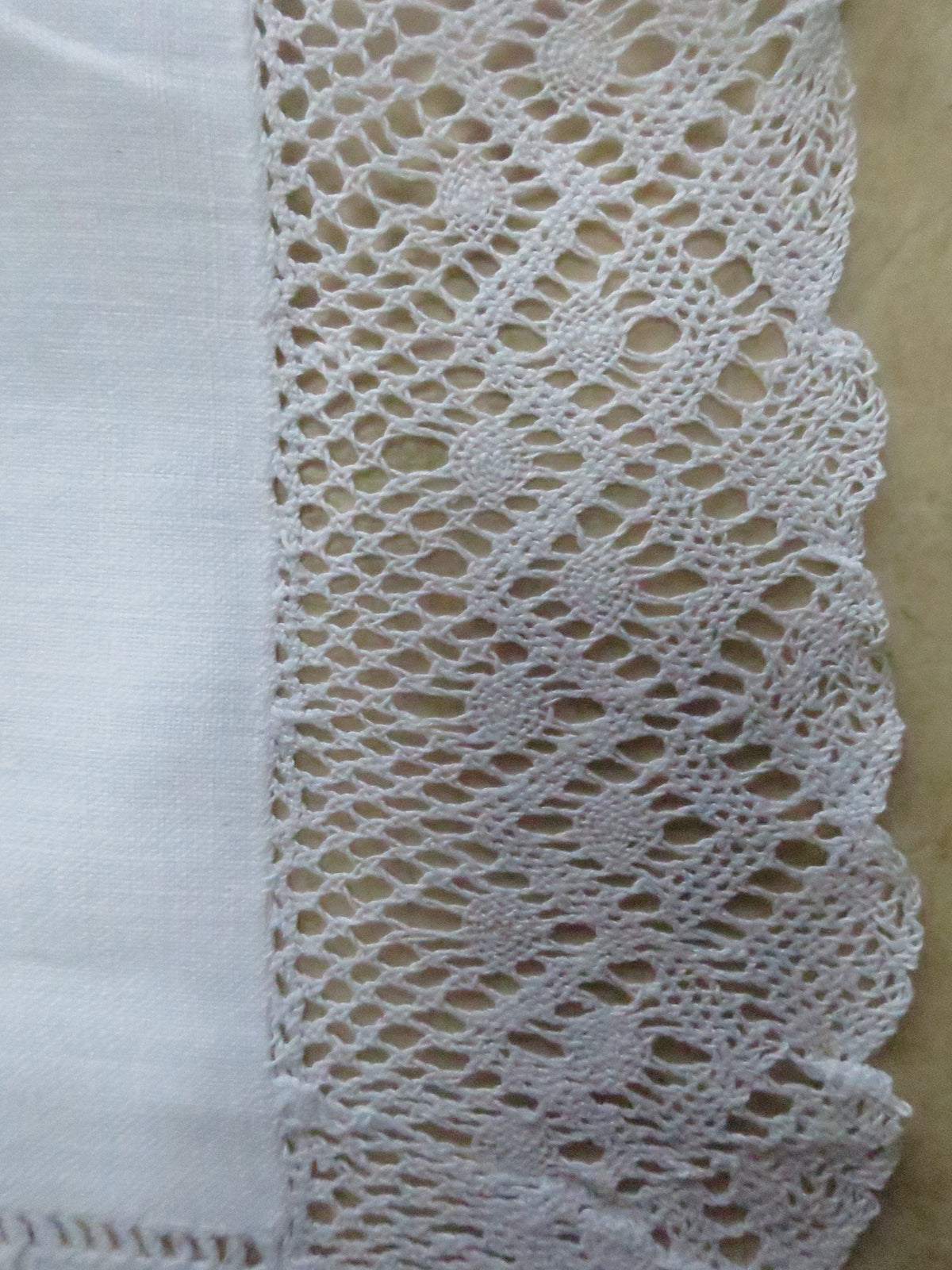Antique Reticella-Style Cutwork & Bobbin Lace Tray Cloth, circa 1915