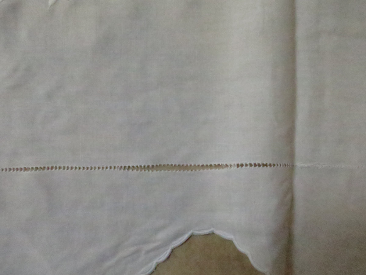 Antique Linen Bedspread / Banquet Cloth, c. 1915