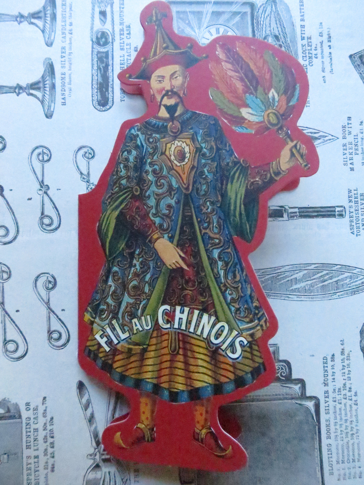 Red Fil au Chinois Booklet- 15 Round Point Embroidery Needles