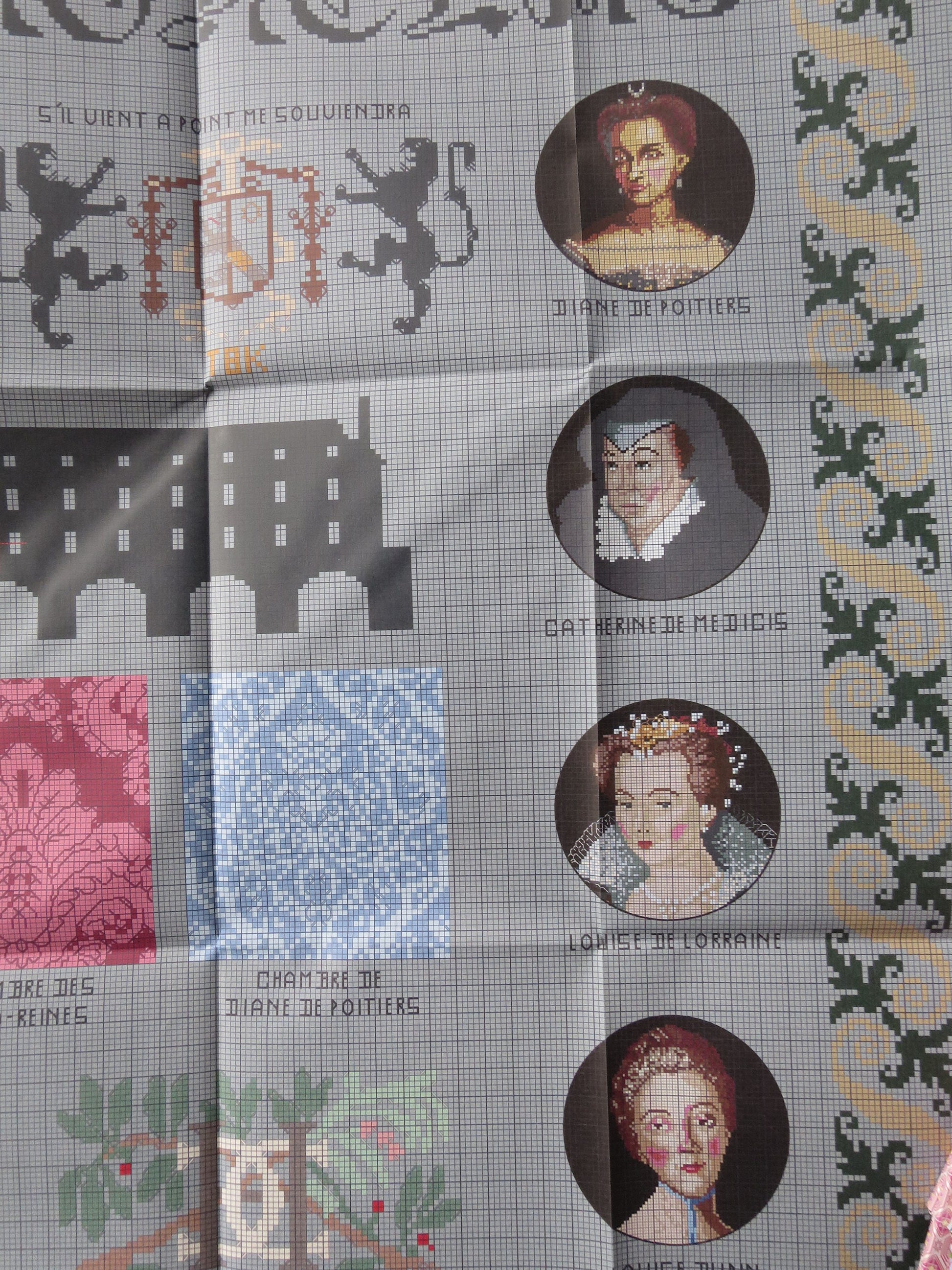 Sajou Museum & Heritage Large Chateau du Chenonceau Embroidery Boxed Kit- The History of Chateau de Chenonceau