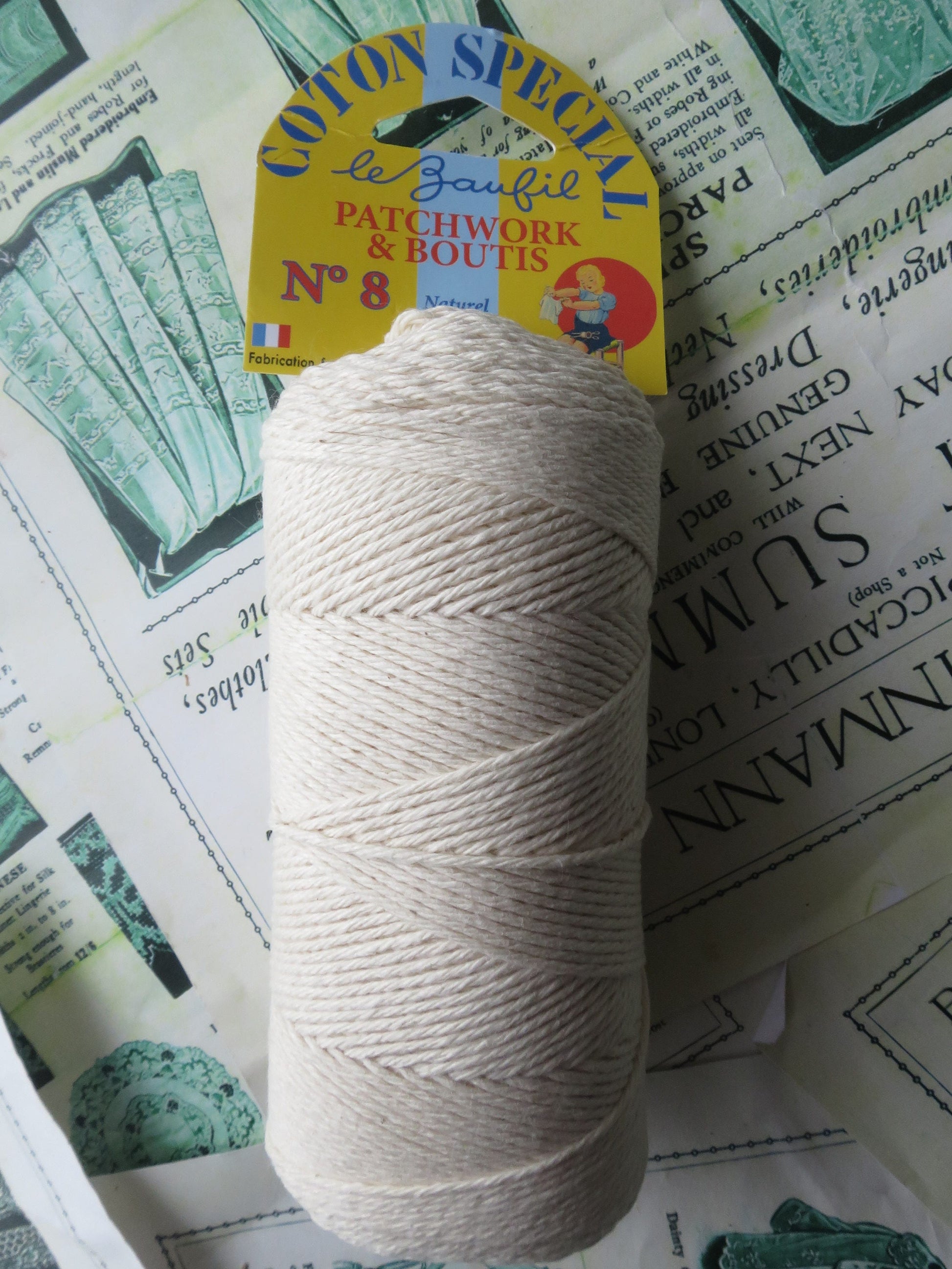 Le Baufil No. 8 Ecru Cotton Boutis & Patchwork Yarn