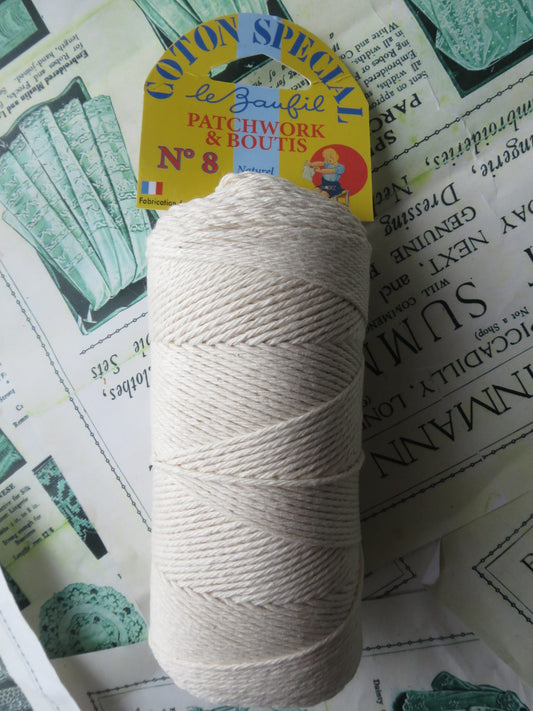 Le Baufil No. 8 Ecru Cotton Boutis & Patchwork Yarn
