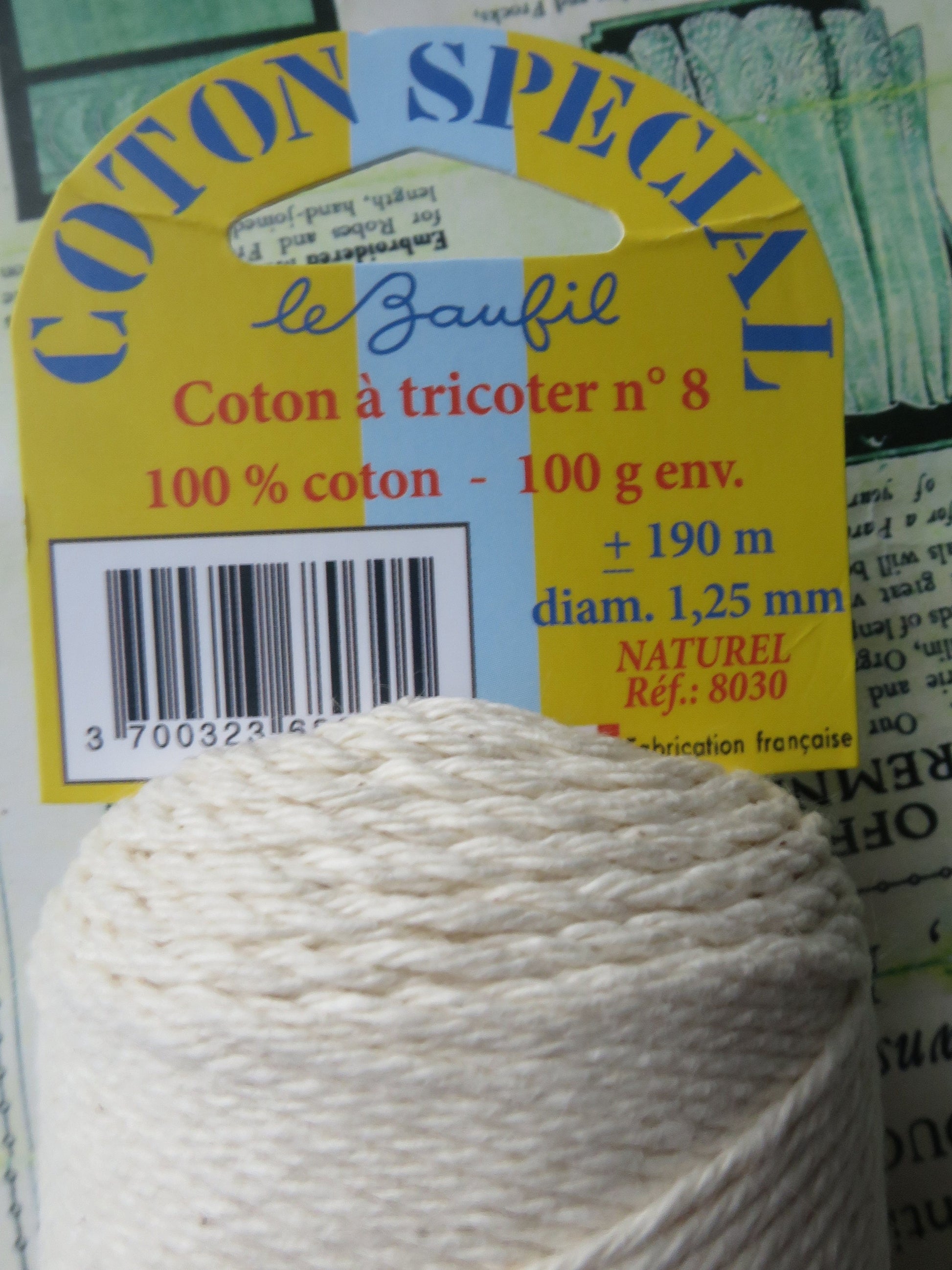 Le Baufil No. 8 Ecru Cotton Boutis & Patchwork Yarn