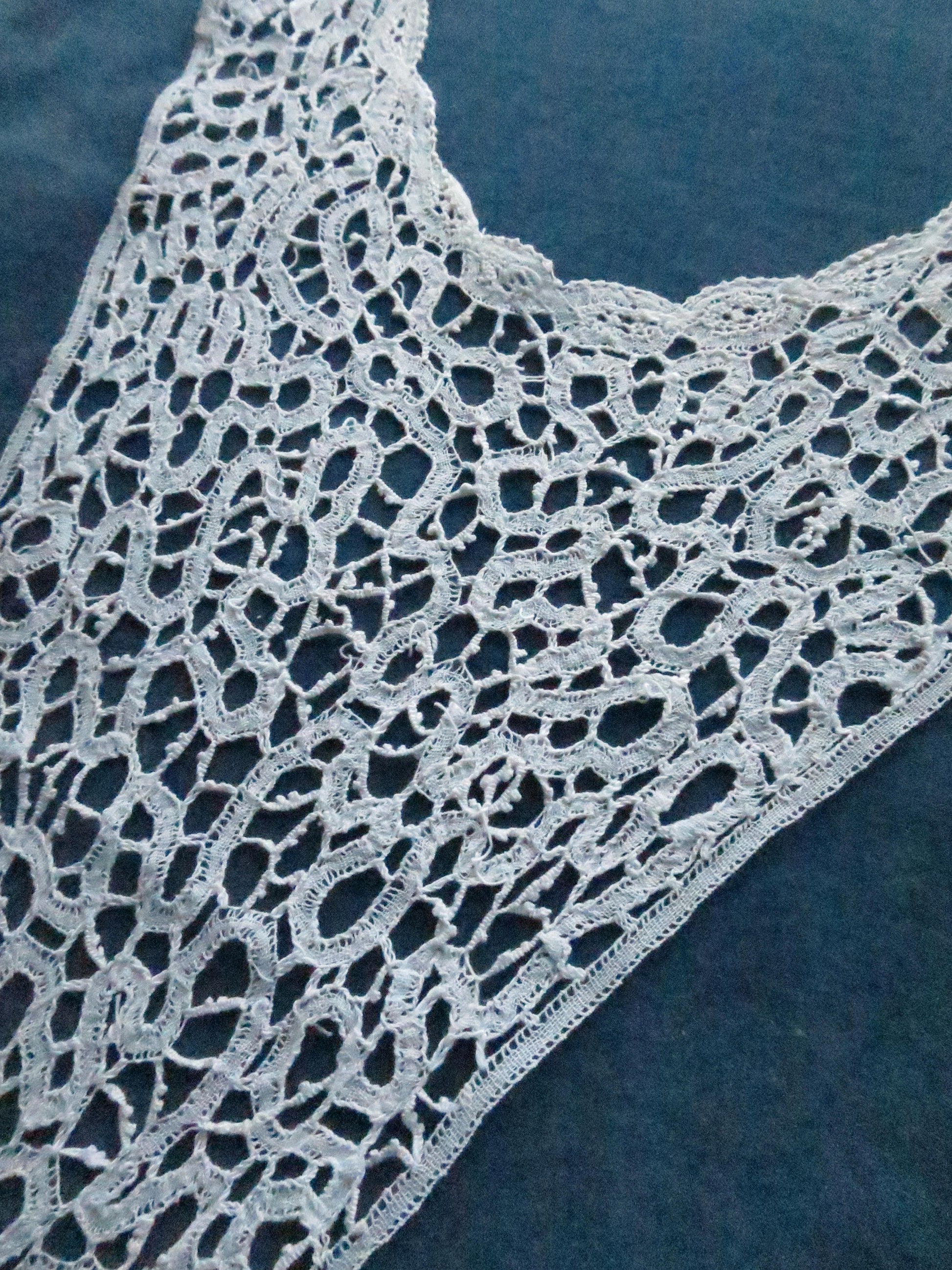 Antique Edwardian Handmade Tape Lace Dress Front