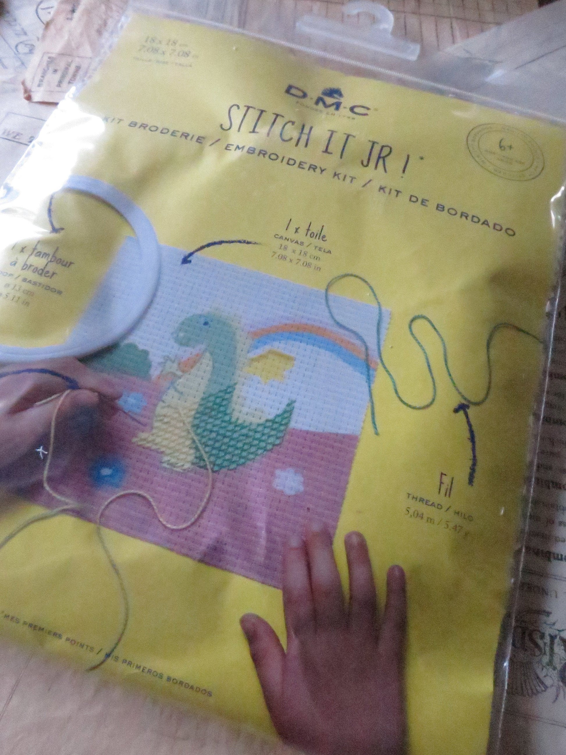 DMC Children's Stitch It JR Cross Stitch Embroidery Kit- The Dragon