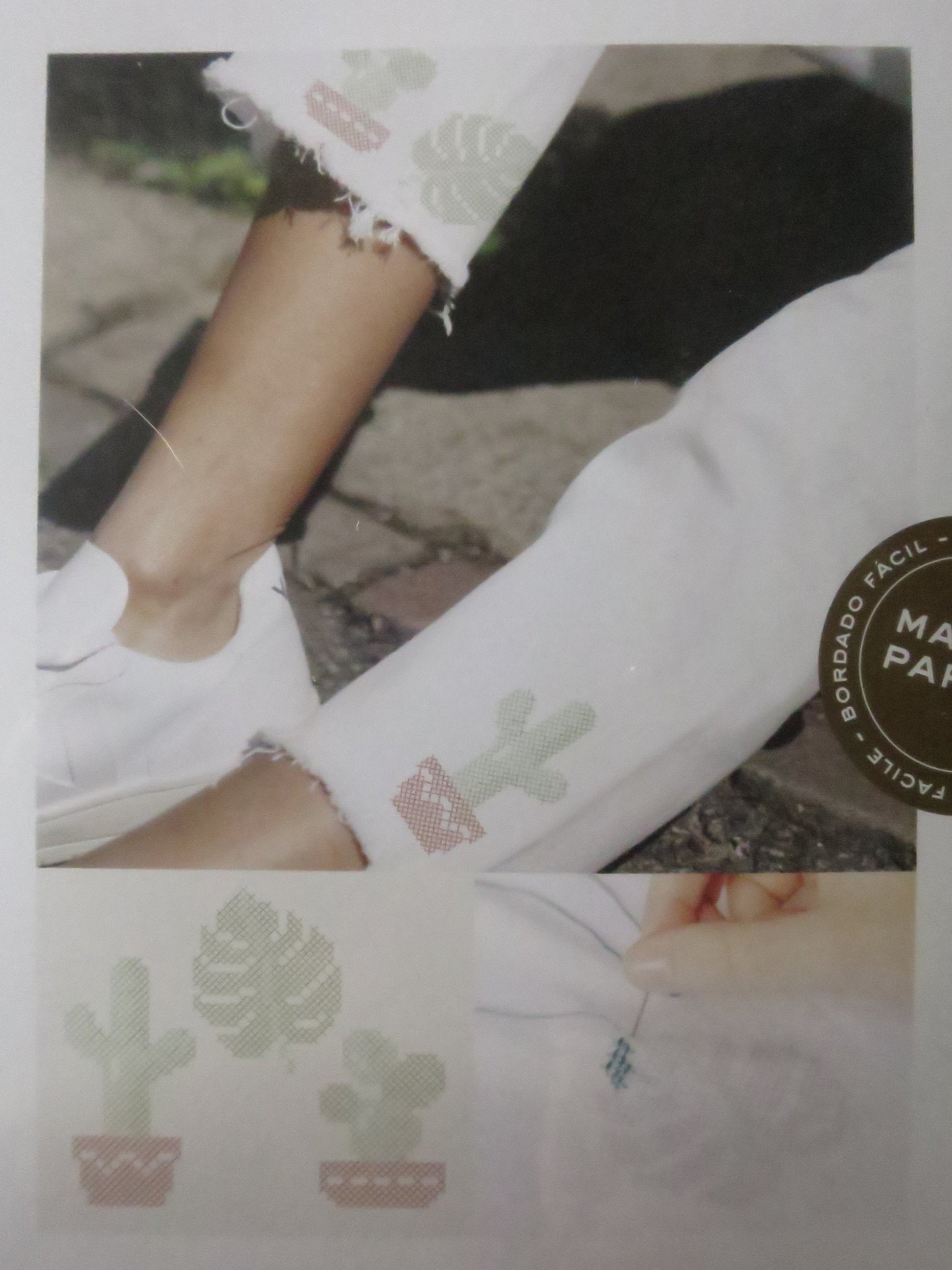 Cactus Collection Magic Paper Cross Stitch Embroidery Kit DMC