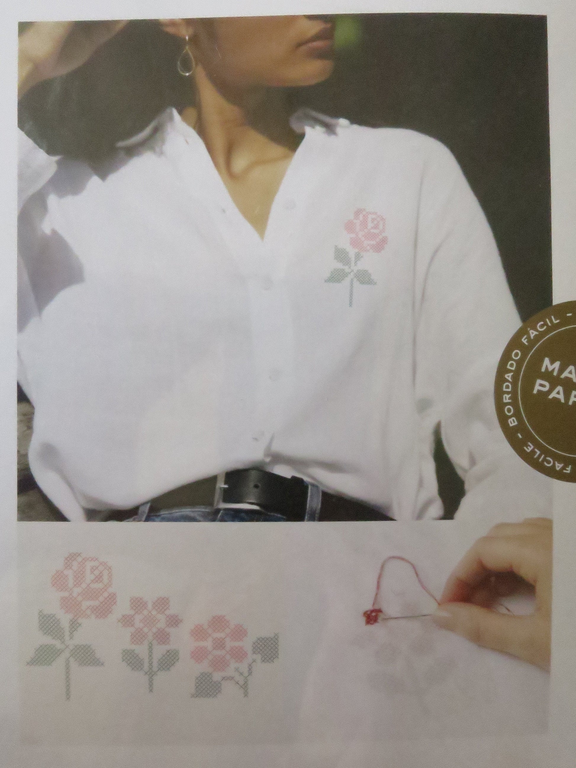 Flowers Collection Magic Paper Cross Stitch Embroidery Kit DMC