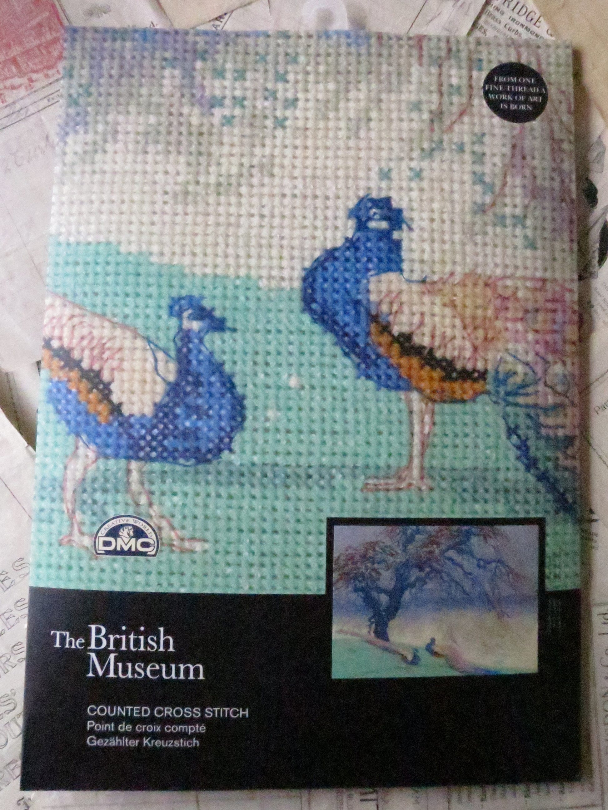 The British Museum 'When Winter Wanes' William Giles- Cross Stitch Embroidery Kit