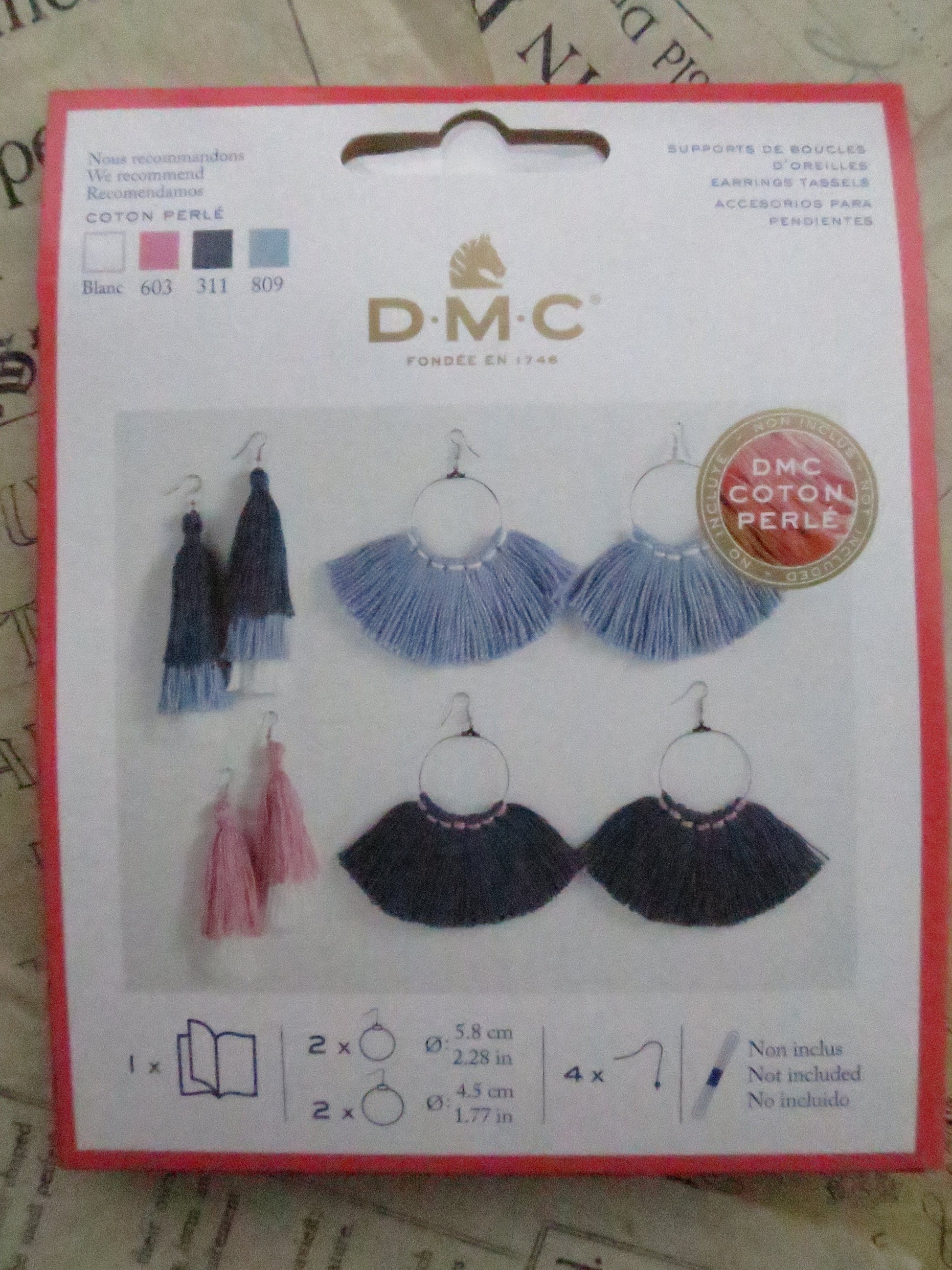 Tassel Earrings Kit- DMC- Projects for Kids & Teenagers