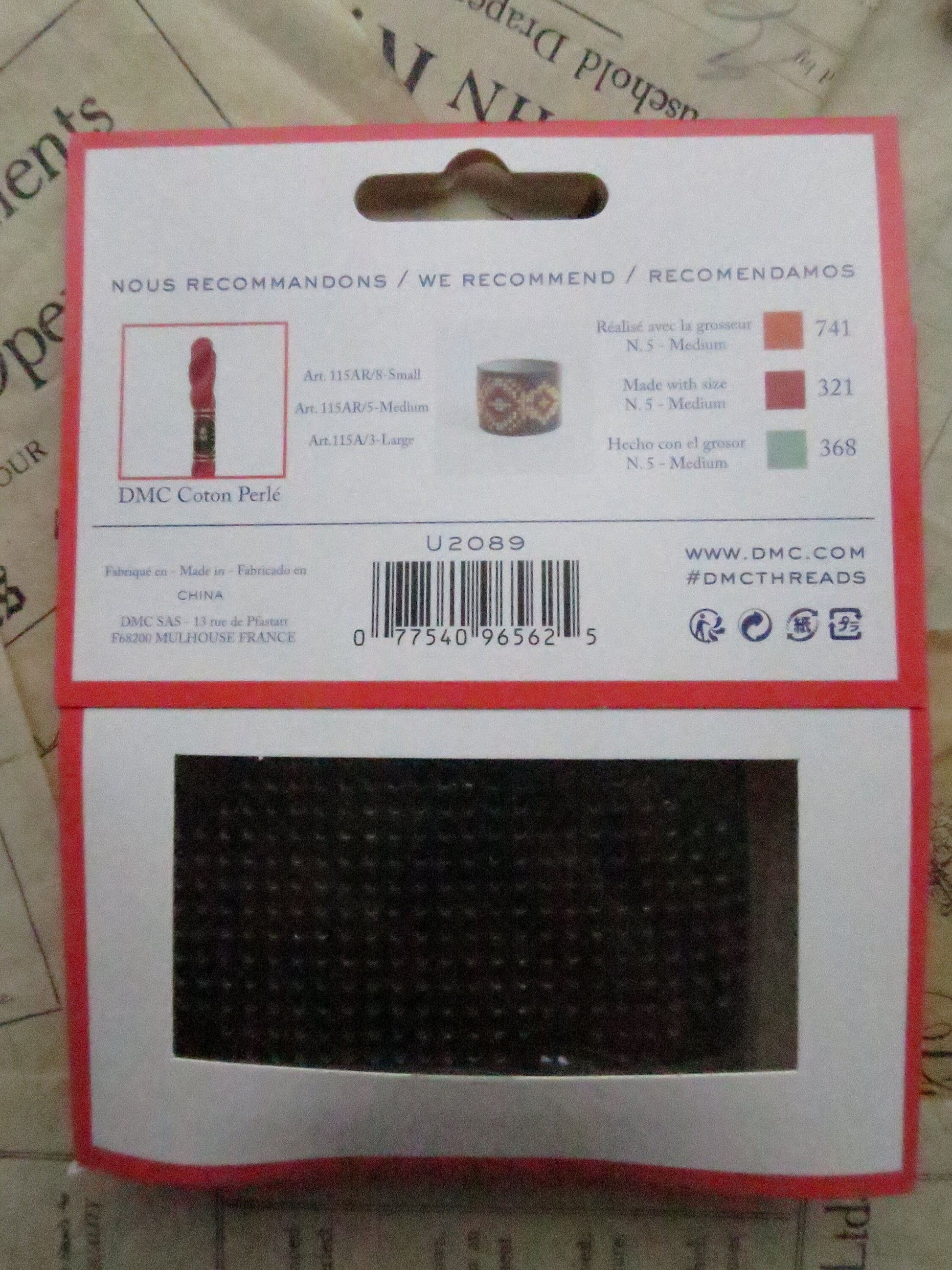 Leatherette Bracelet to Embroider Kit- DMC- Projects for Kids & Teenagers
