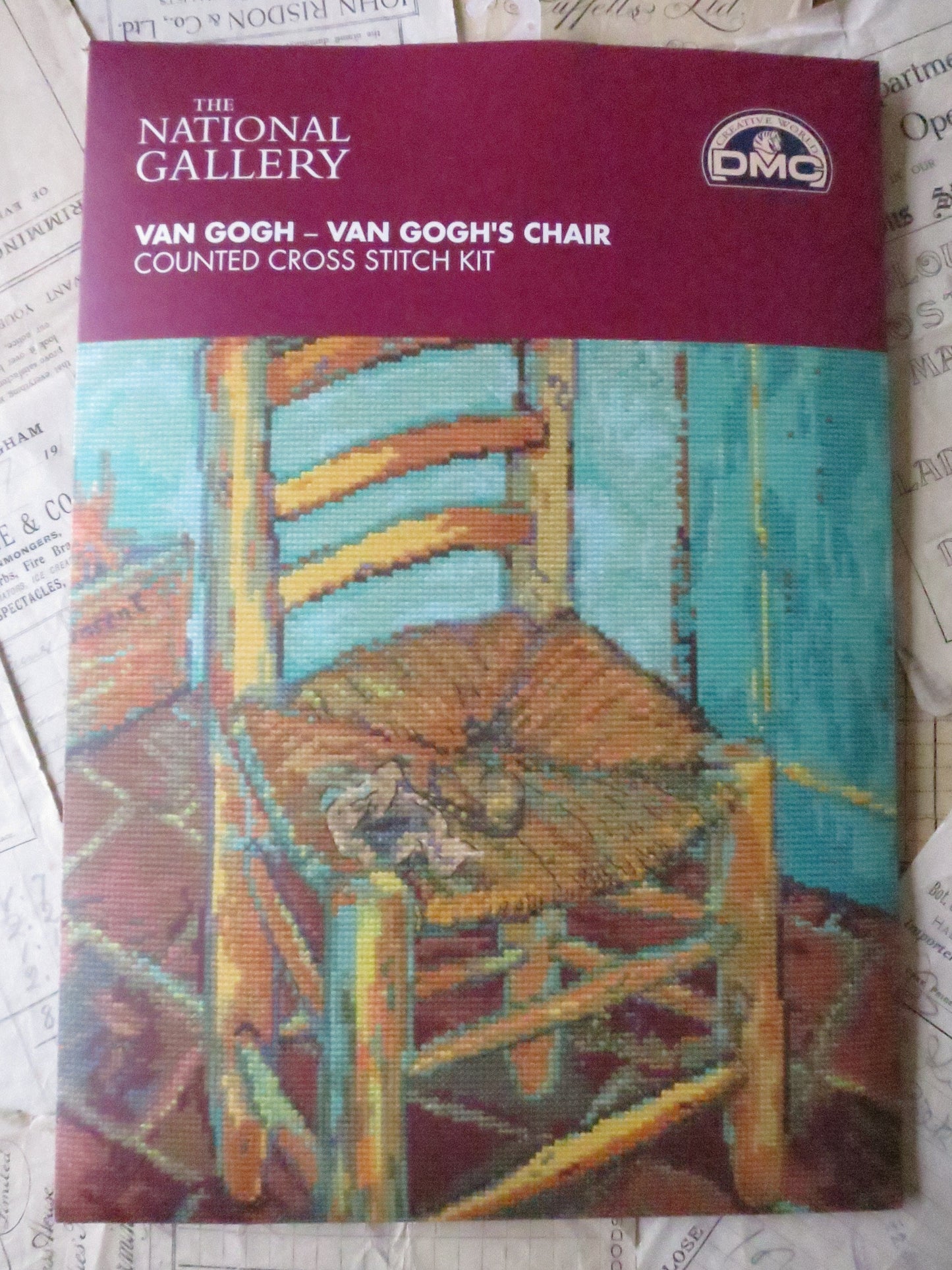 The National Gallery 'Van Gogh's Chair' Van Gogh- Cross Stitch Embroidery Kit