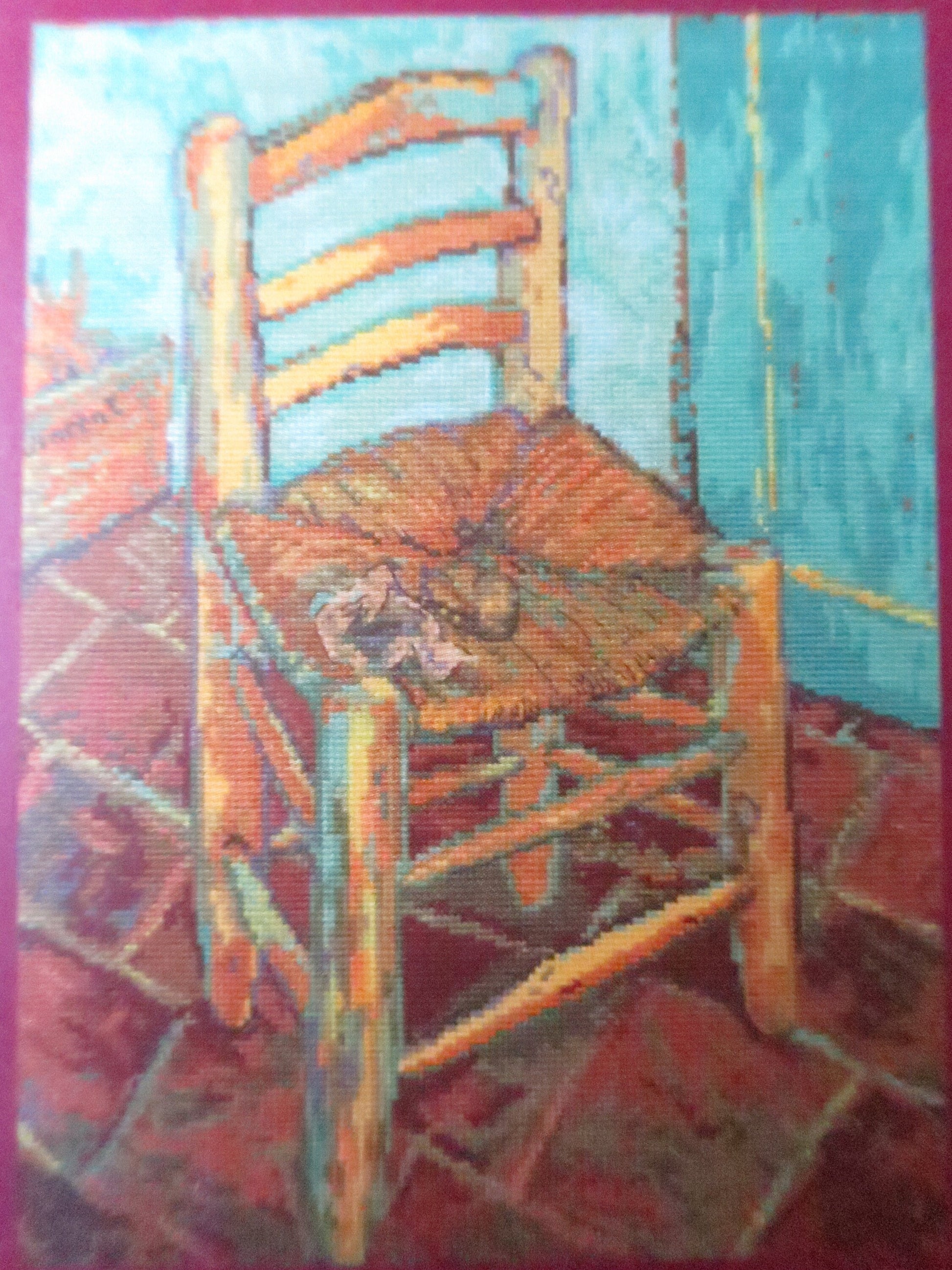 The National Gallery 'Van Gogh's Chair' Van Gogh- Cross Stitch Embroidery Kit