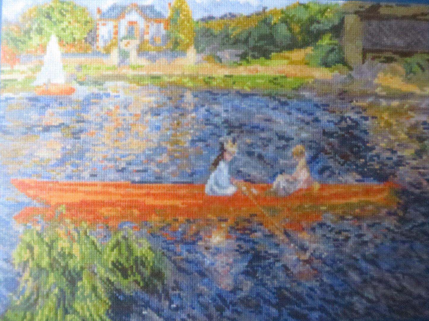 The National Gallery 'The Skiff' Renoir- Cross Stitch Embroidery Kit
