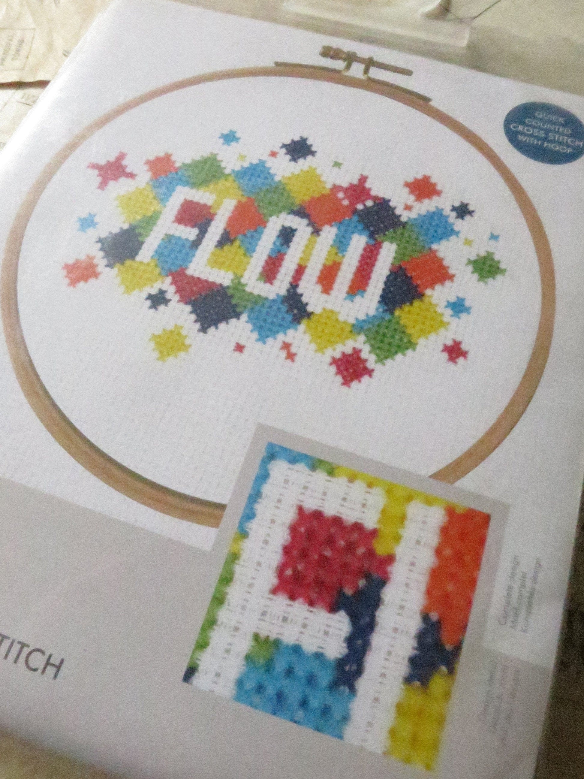 FLOW Cross Stitch Embroidery Kit DMC