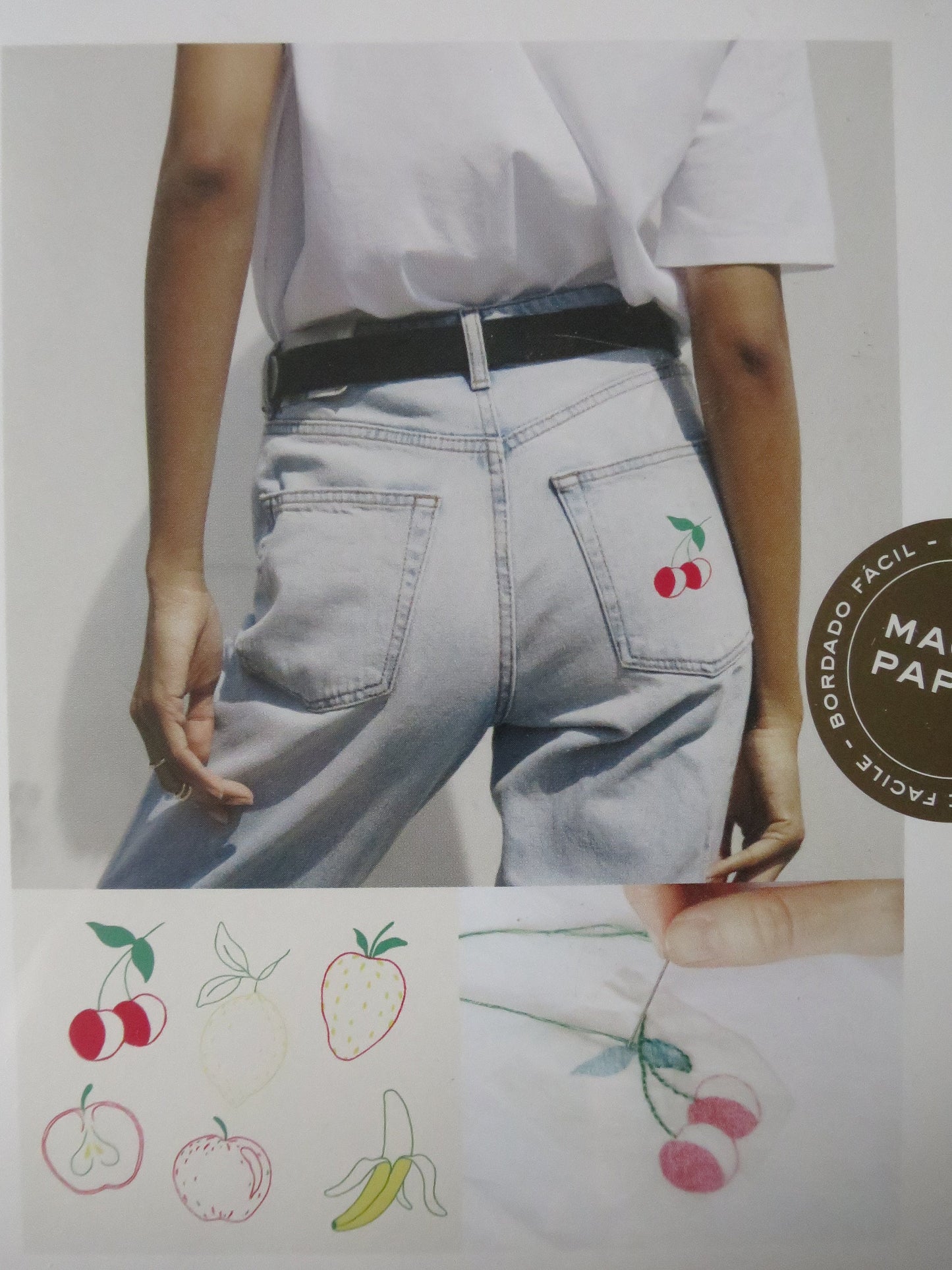 Fruits Collection Magic Paper Embroidery Kit DMC